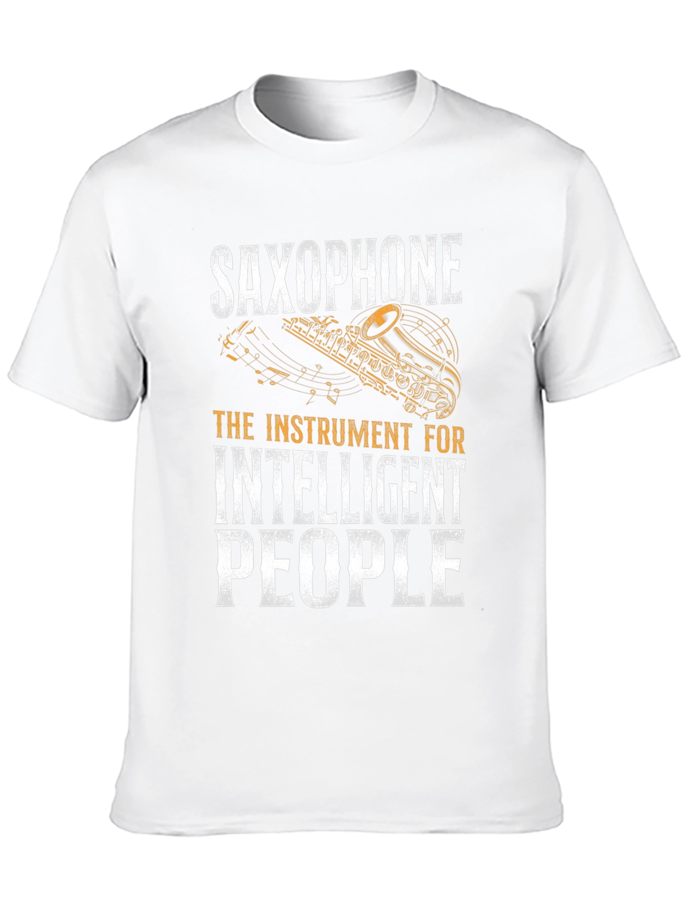 Saxophone Intelligent People Graphic T-Shirt