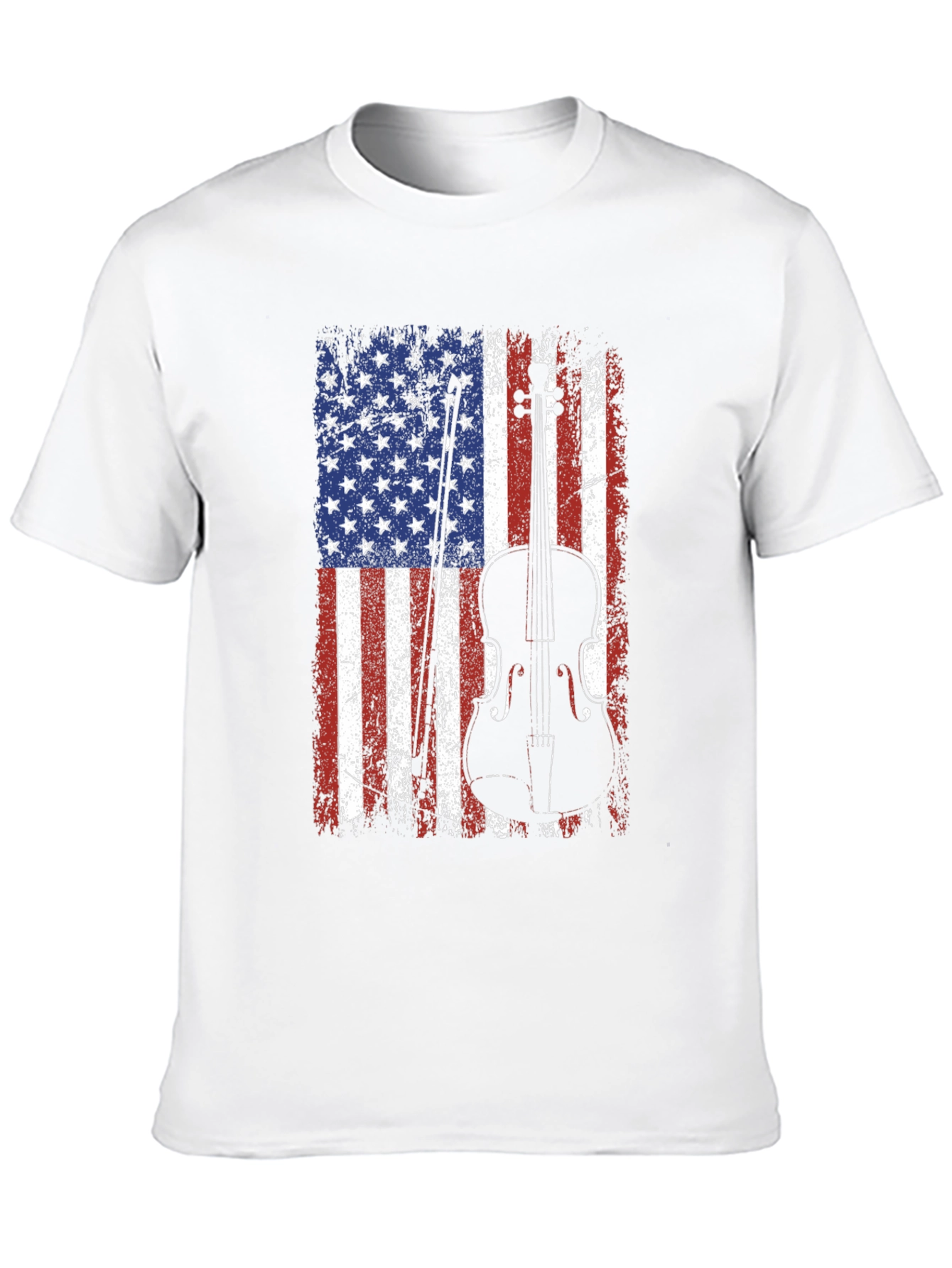 American Flag Fiddle T-Shirt