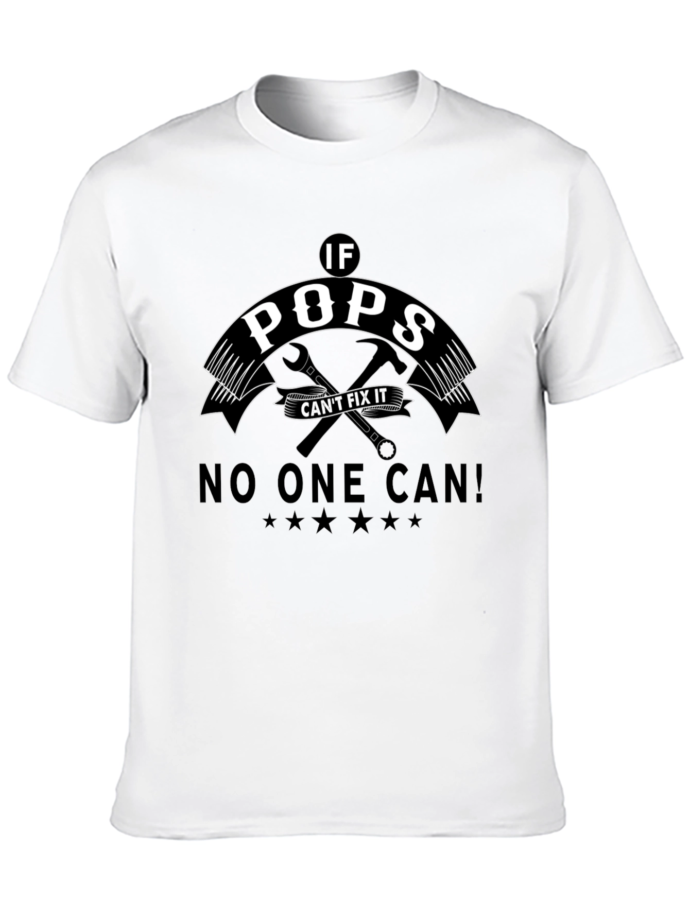 Pops Can Fix It Black T-Shirt