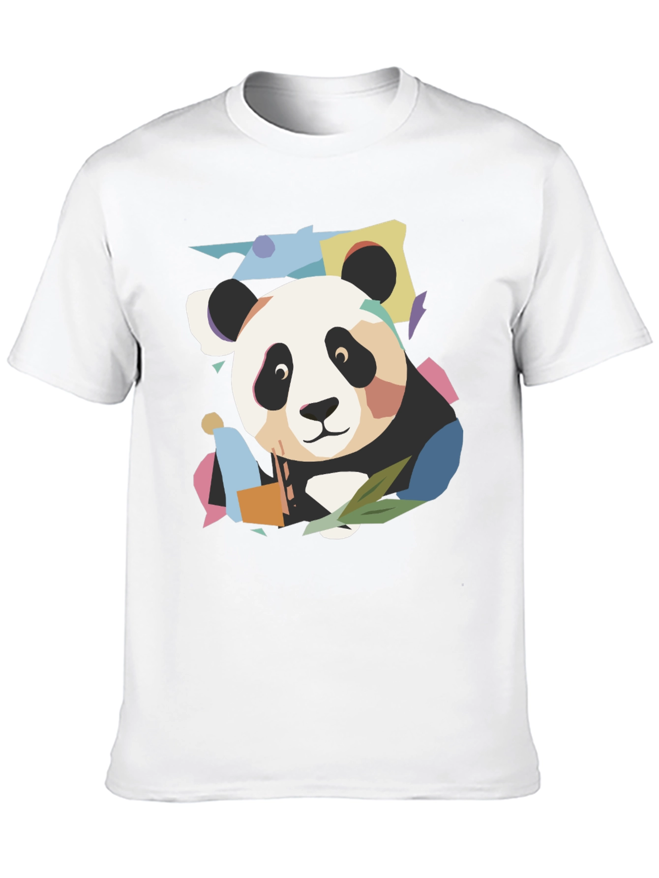 Abstract Panda Graphic T-Shirt