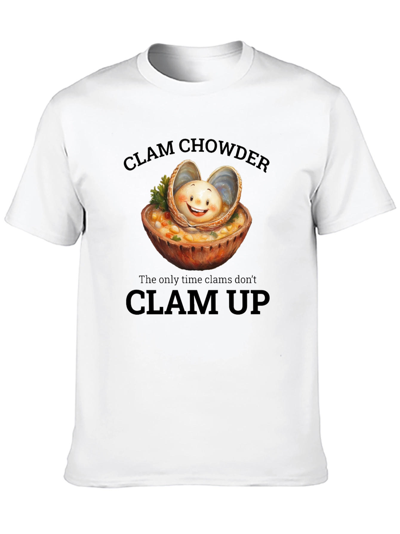 Clam Chowder T-Shirt: Funny Foodie Tee