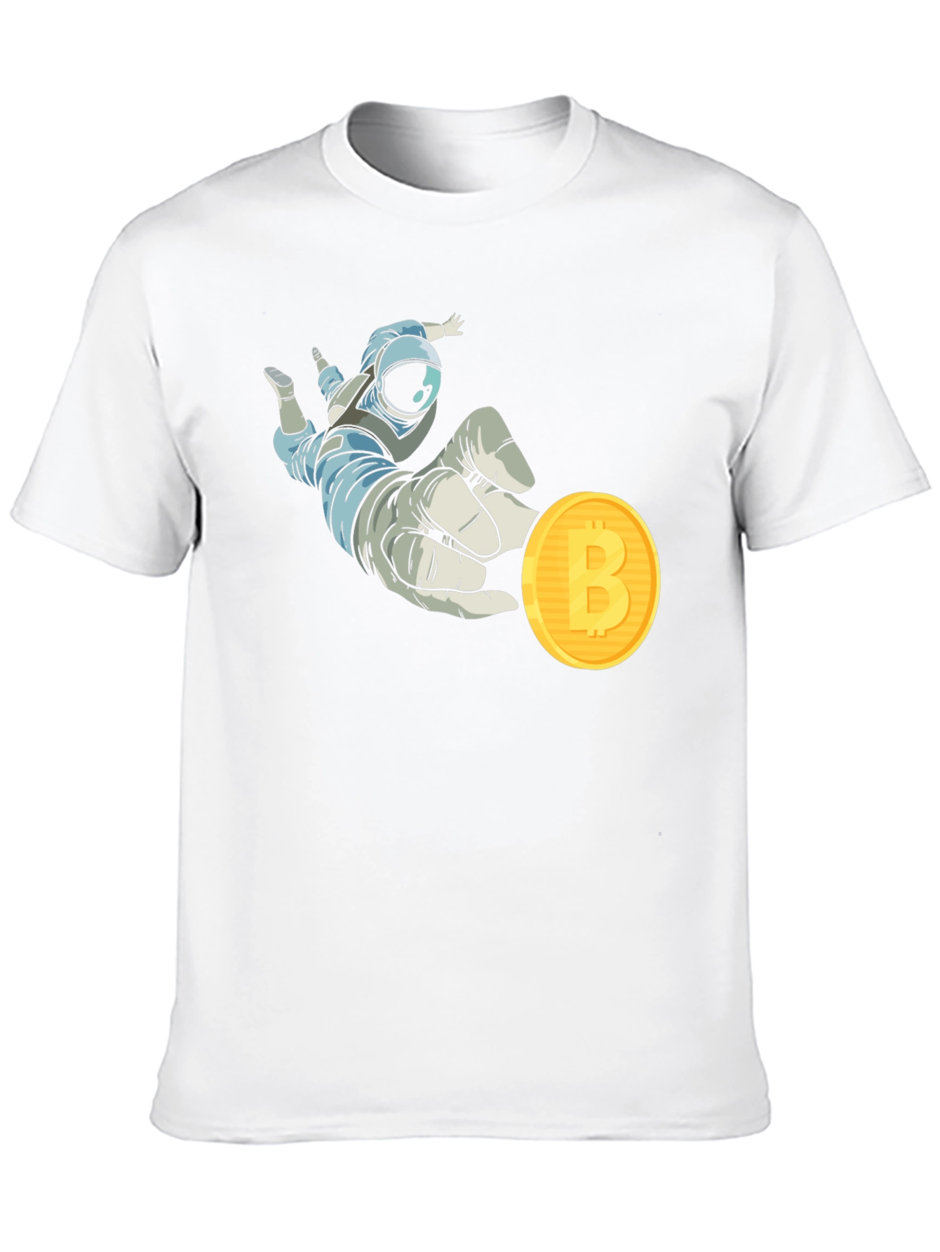 Astronaut Bitcoin T-Shirt Crypto Fashion