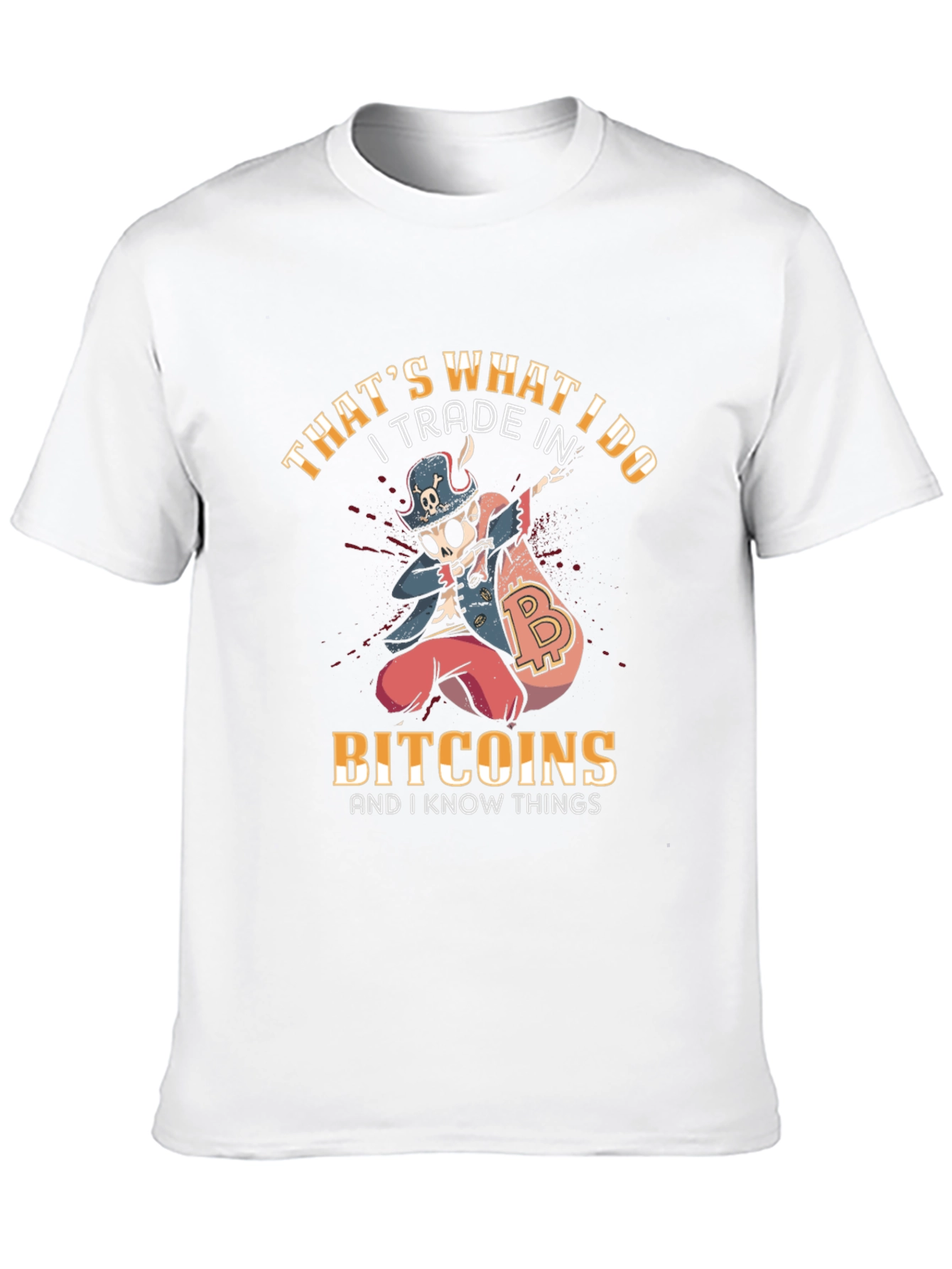 Bitcoin Trader Novelty T-Shirt - Crypto Pirate Design