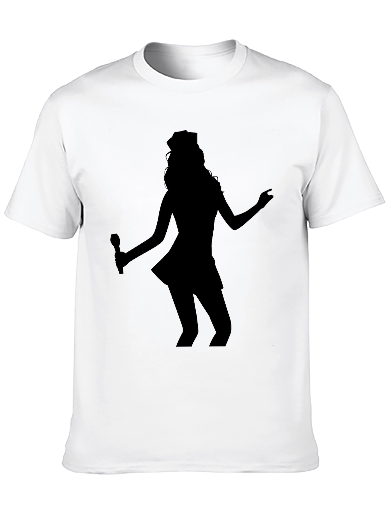 Silhouette Singer Graphic Tee - Black