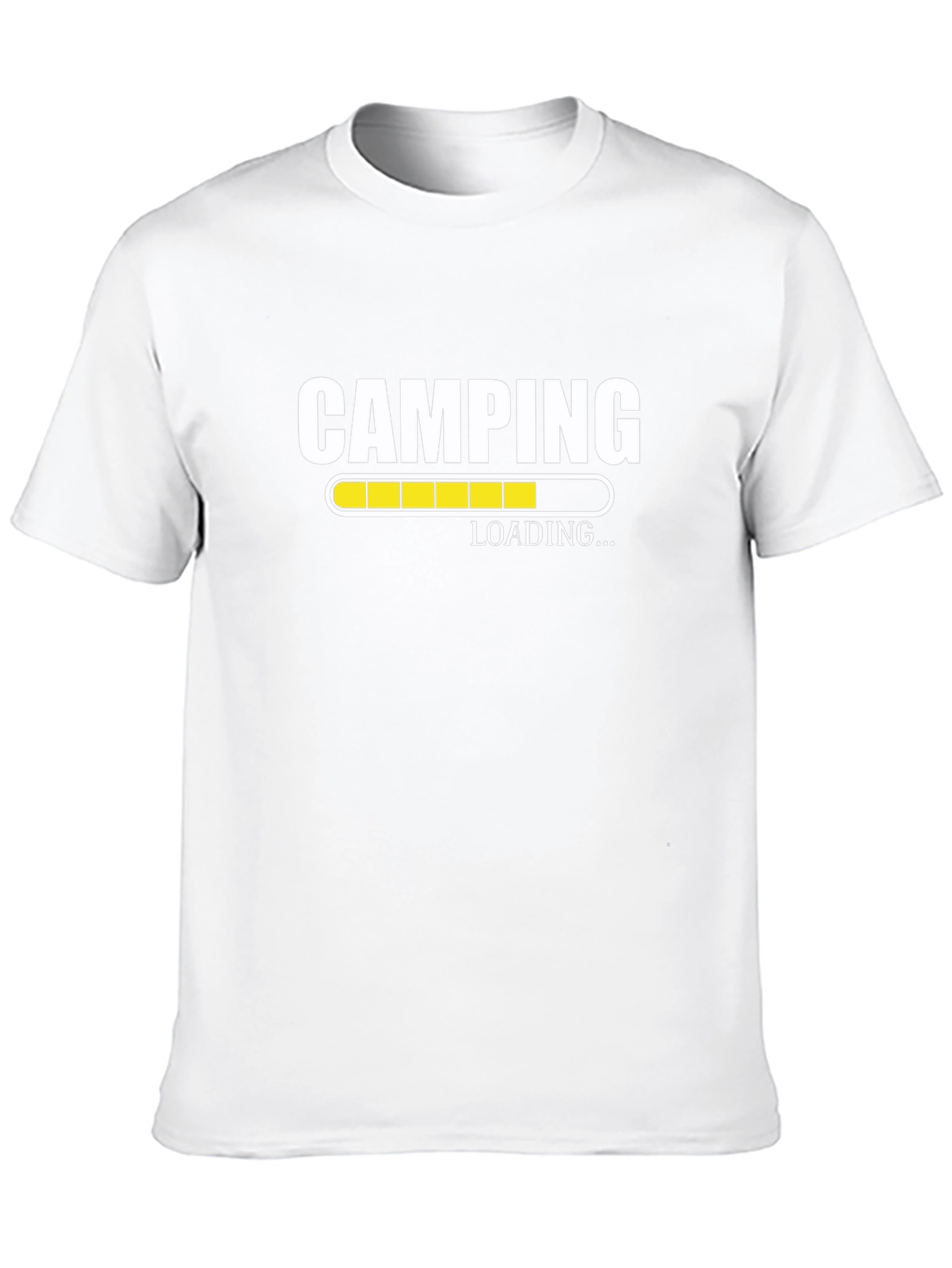 Camping Loading T-Shirt - Black Graphic Tee