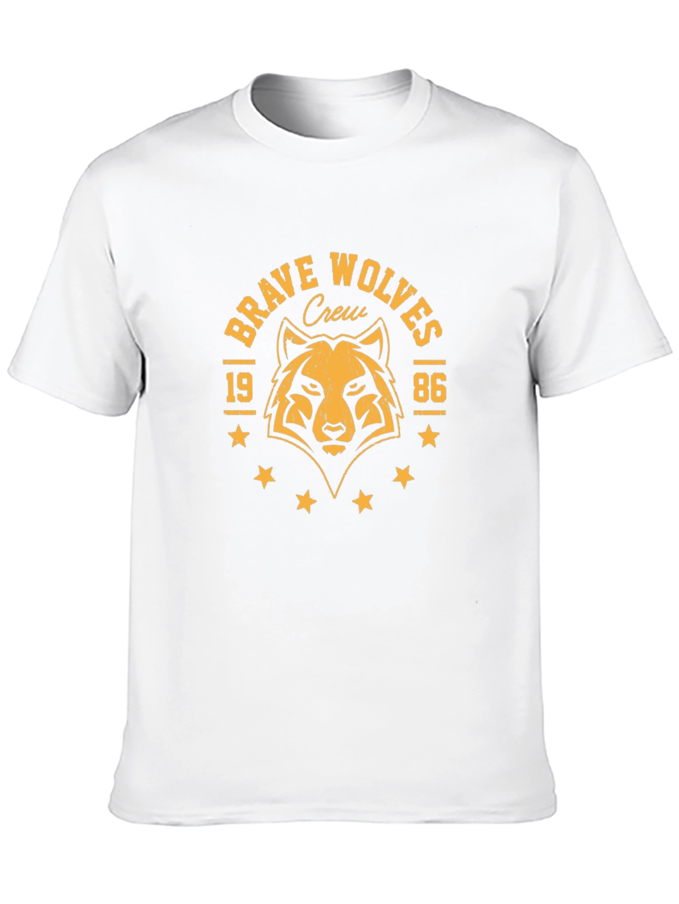 Brave Wolves Crew Graphic Tee