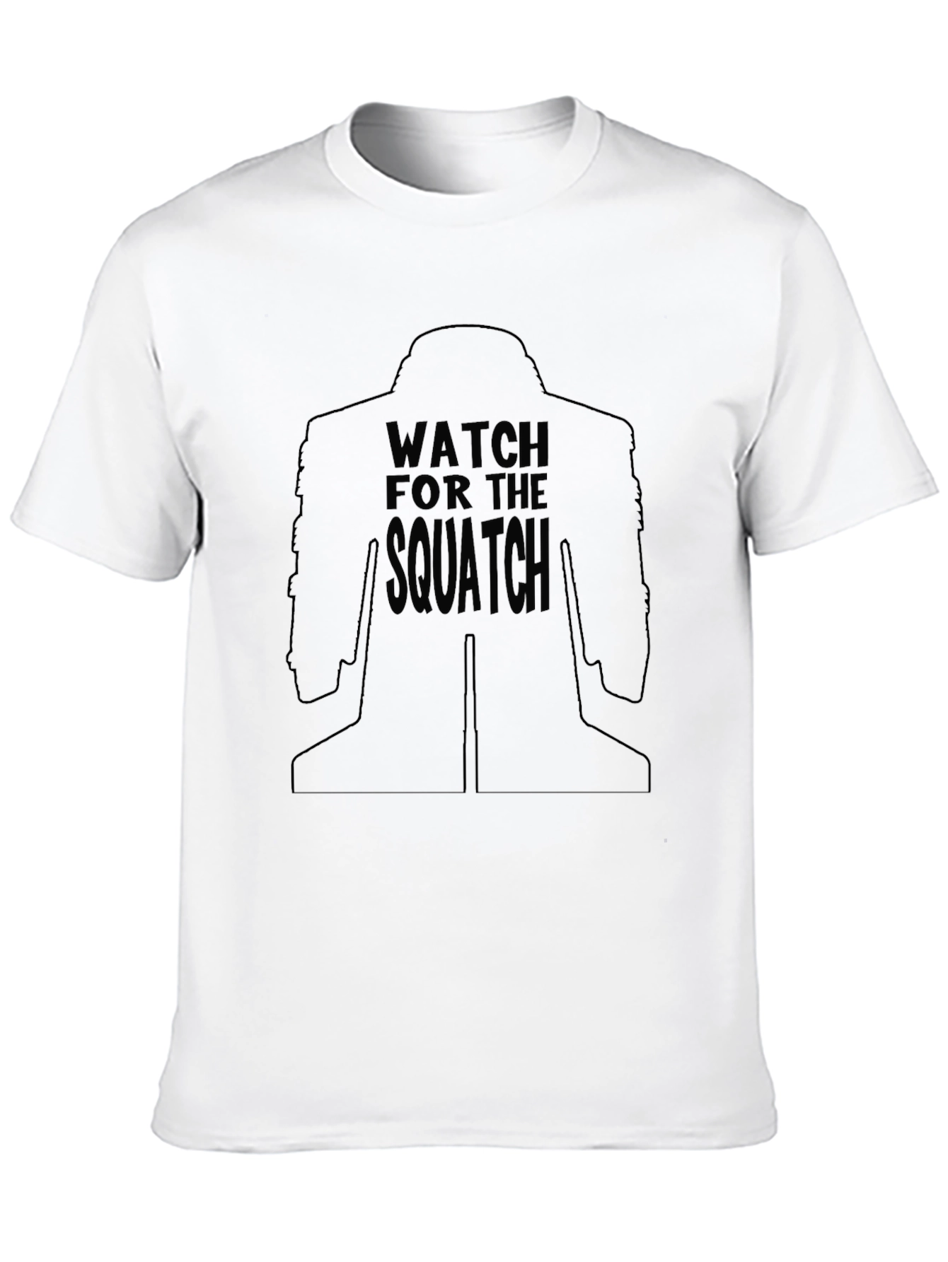 Watch for the Squatch Black T-Shirt