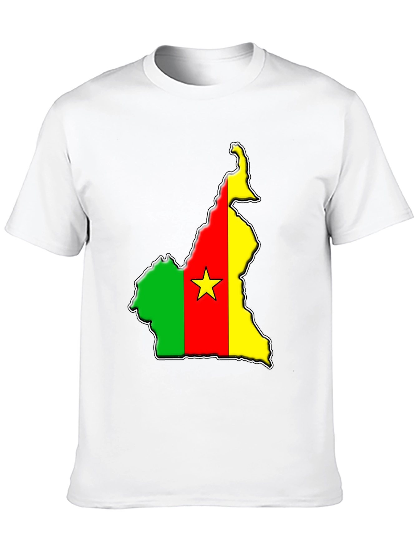 Cameroon Flag Map T-Shirt