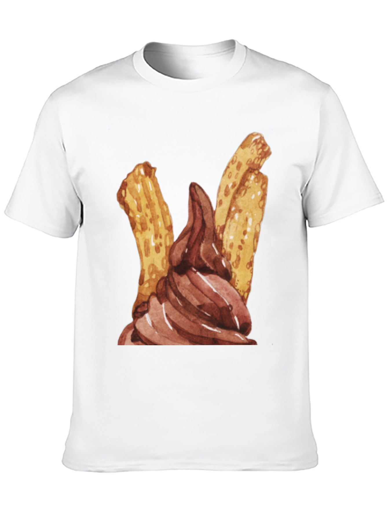 Churros & Chocolate Dessert T-Shirt - Fun Food Tee