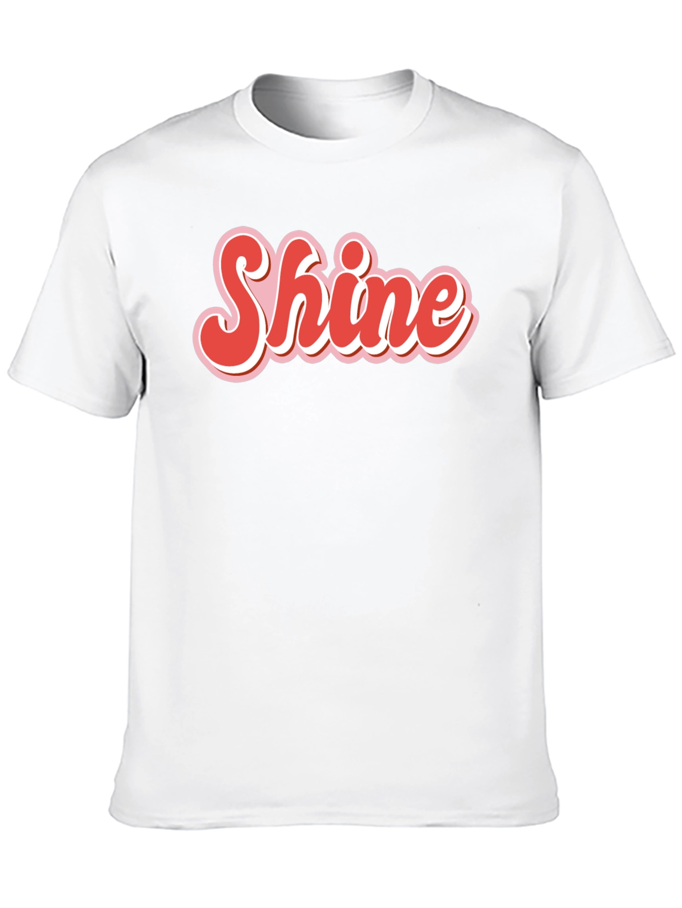 Retro Shine Graphic Tee - Black Cotton T-Shirt