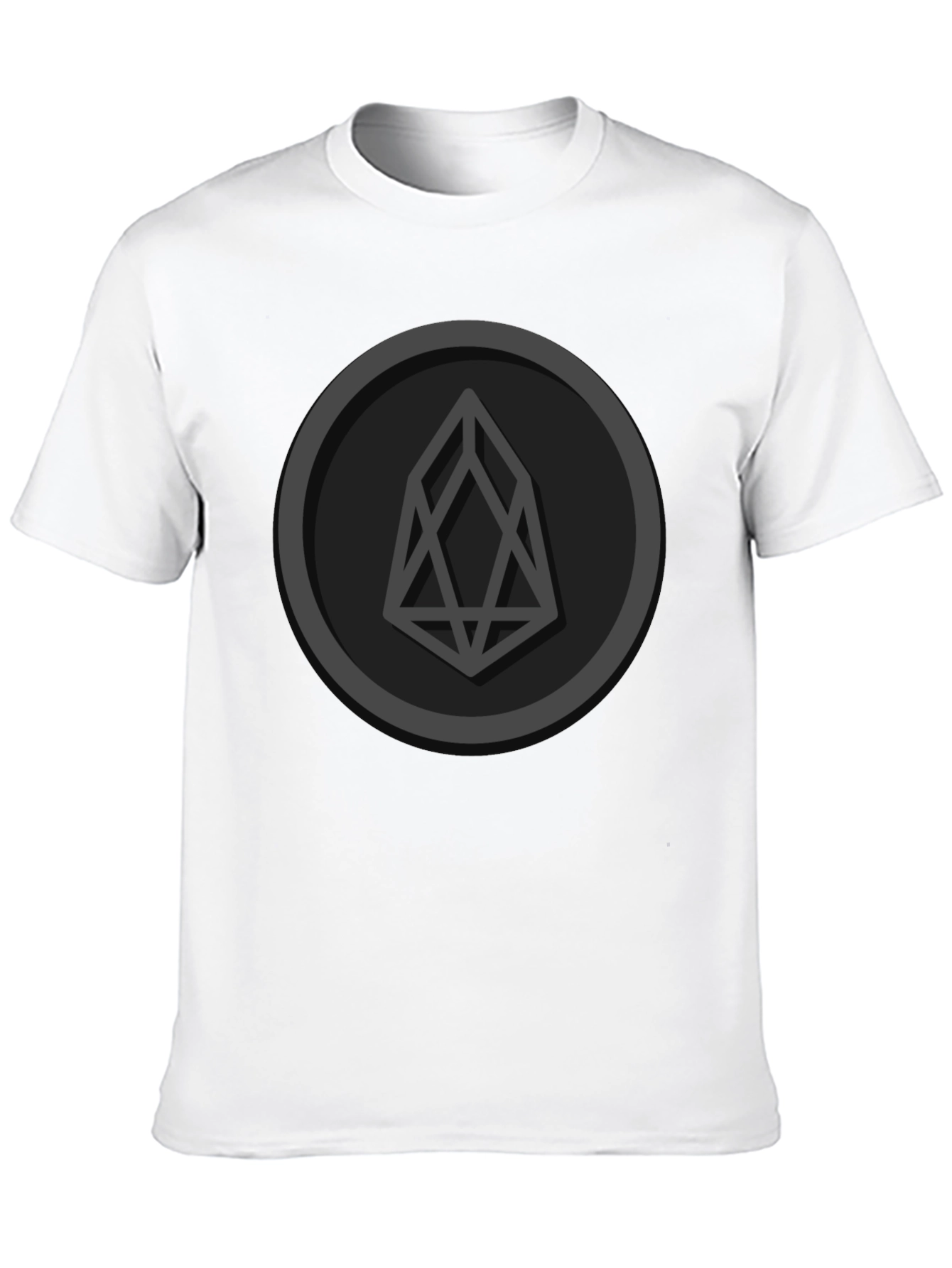 EOS Crypto Logo Black T-Shirt - Blockchain Enthusiast Tee