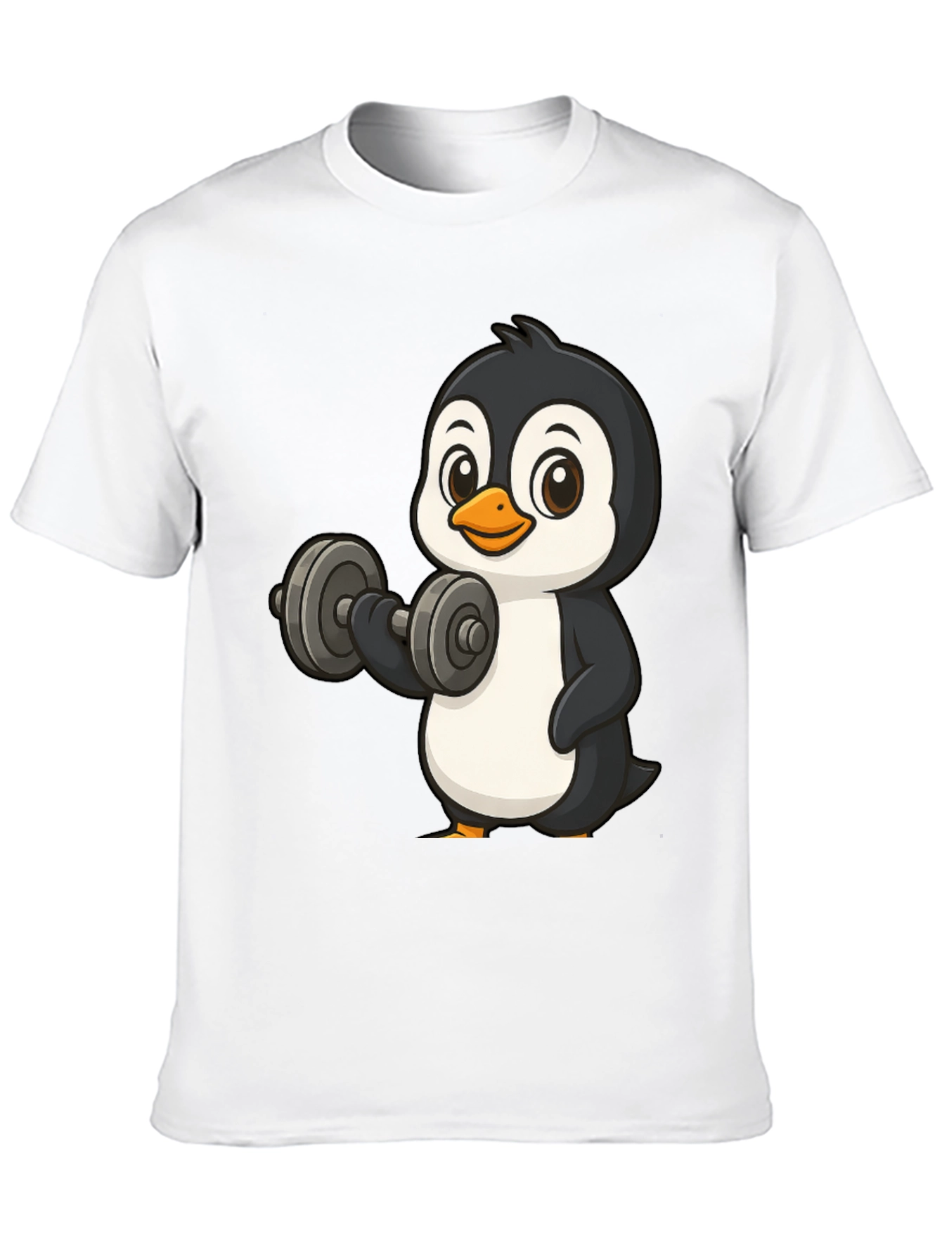 Workout Penguin Black T-Shirt