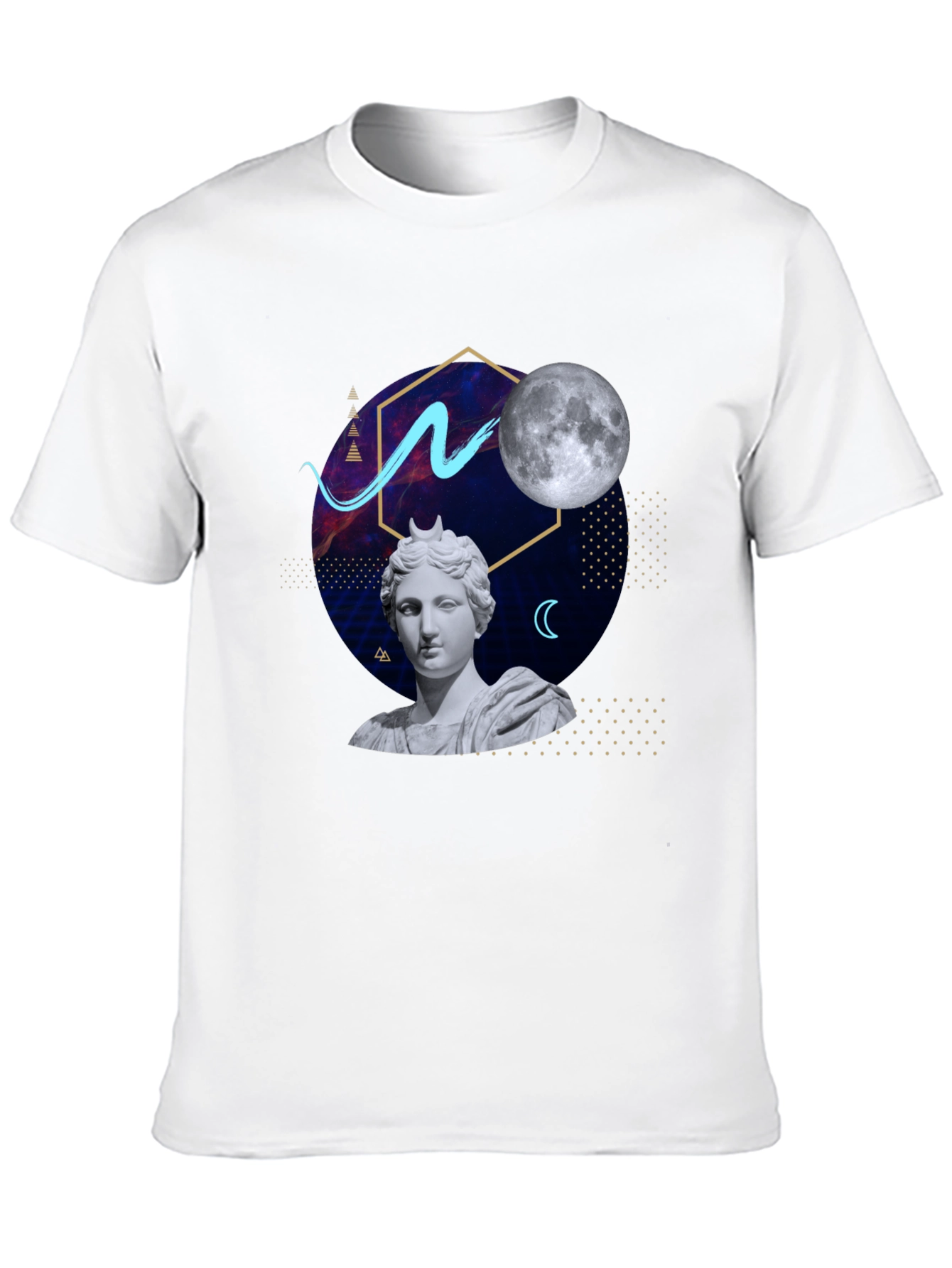 Artsy Graphic Tee - Moon Goddess Design