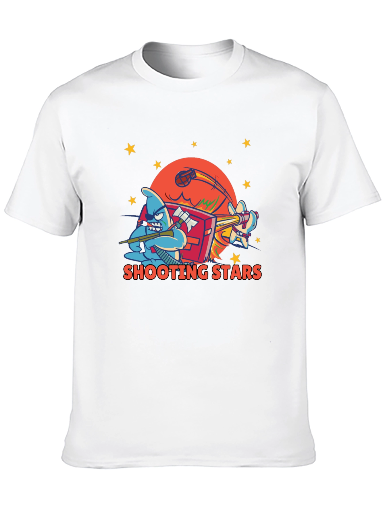 Shooting Stars Graphic Tee - Black