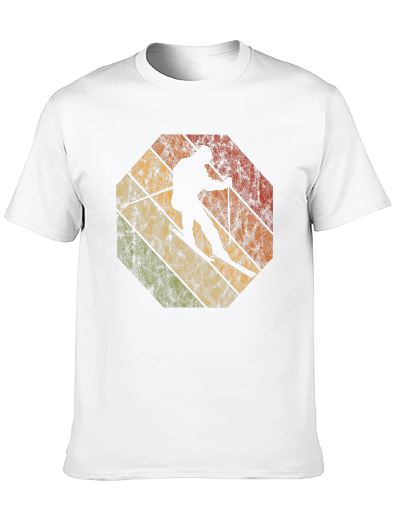 Retro Skiing Silhouette T-Shirt