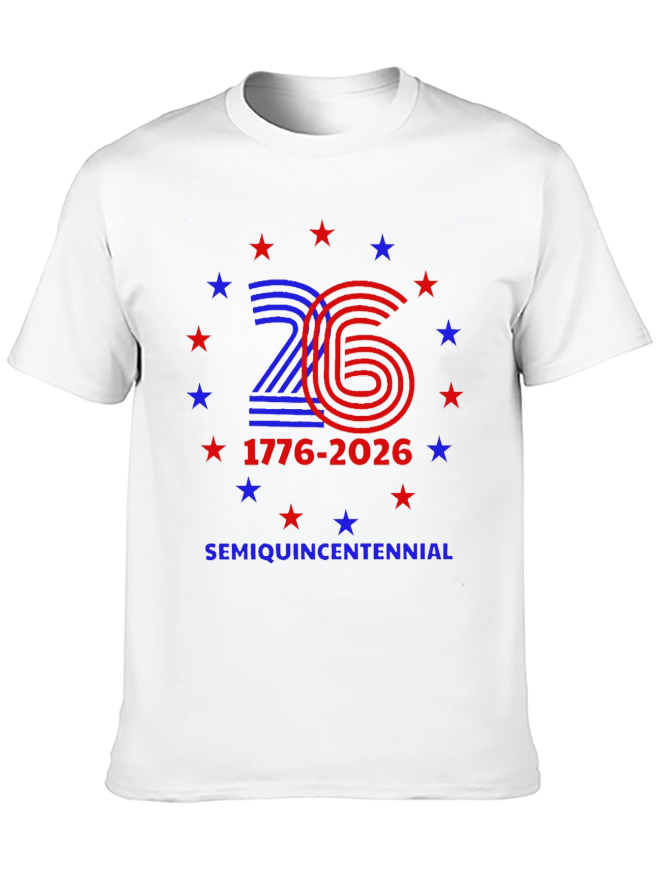 SemiQuinCentennial 1776-2026 Patriotic T-Shirt