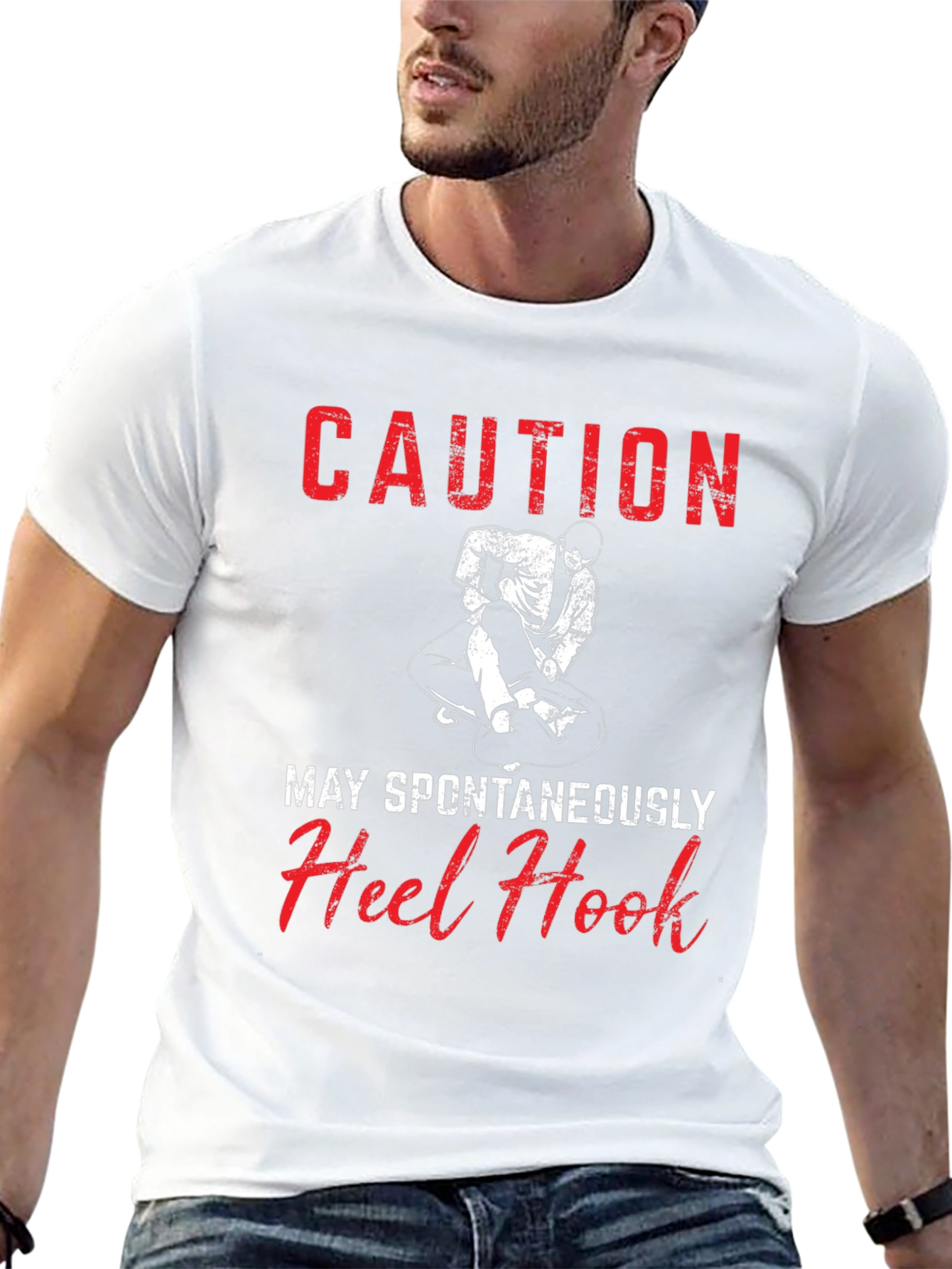 Caution Heel Hook Graphic T-Shirt