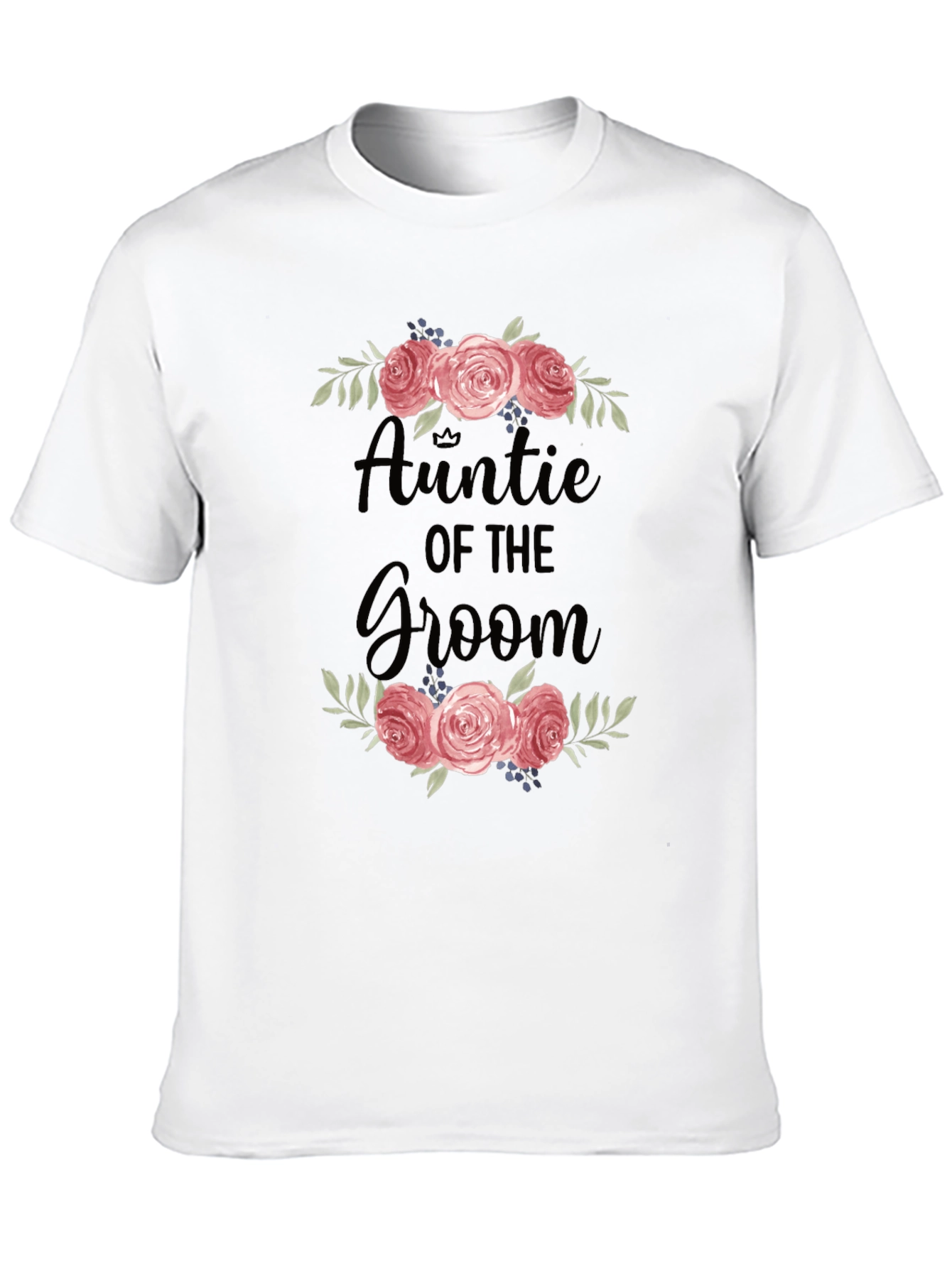 Auntie of the Groom Floral T-Shirt