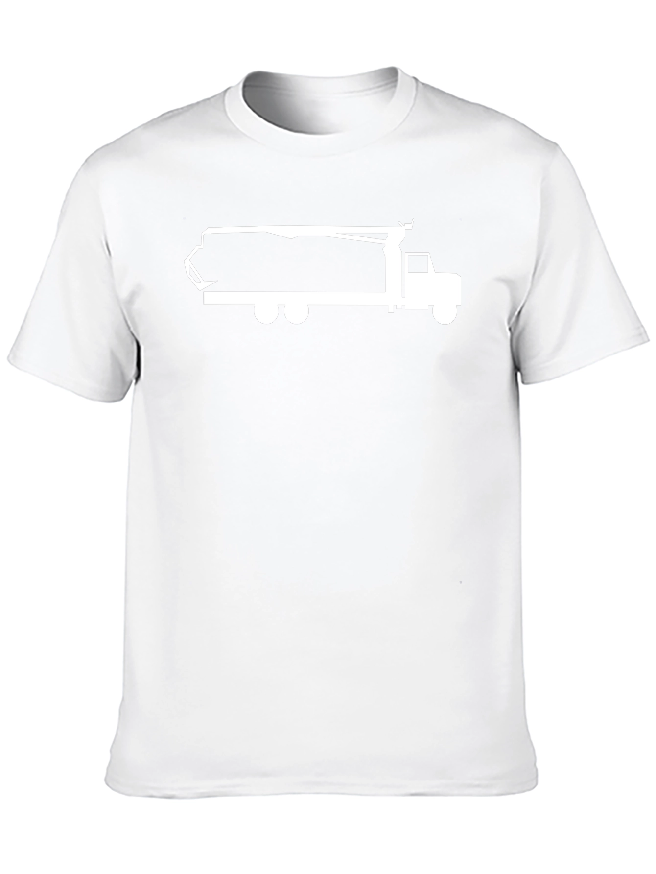 Concrete Mixer Truck Graphic T-Shirt - Black