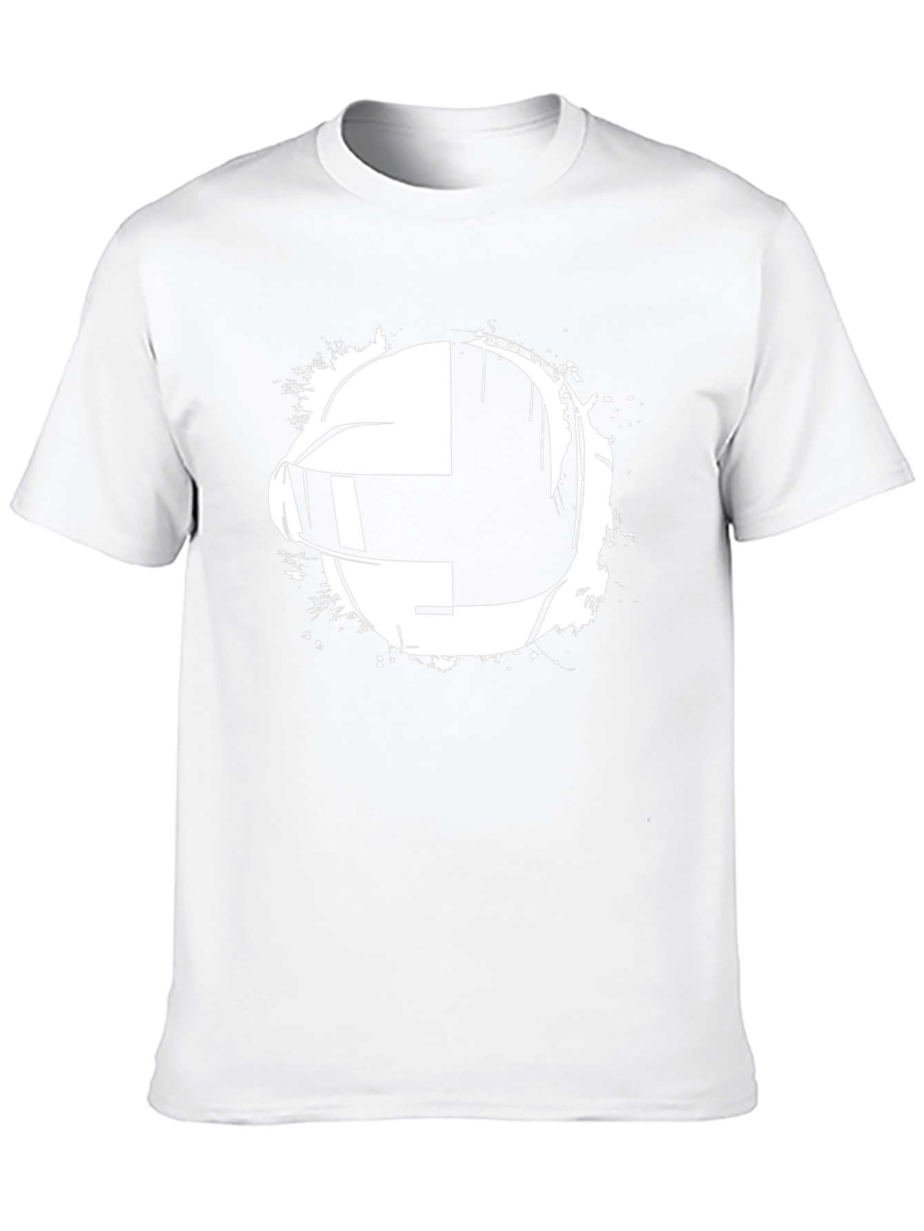 Daft Punk Helmet Graphic Black T-Shirt