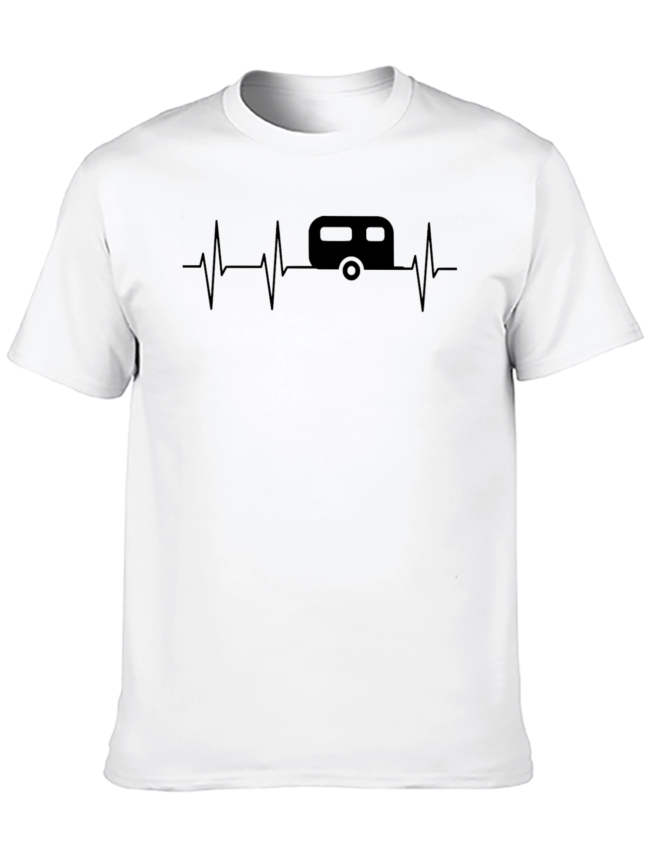 Camper Heartbeat Graphic Tee - Travel Lover