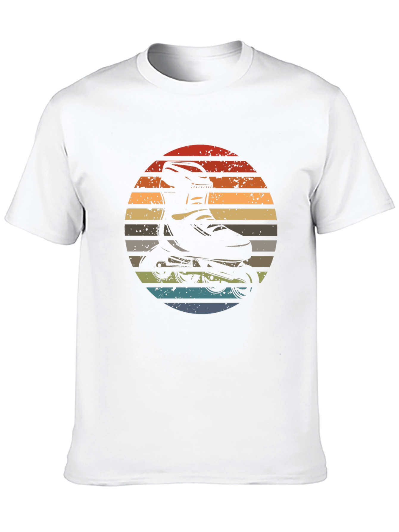 Retro Inline Skate Sunset T-Shirt
