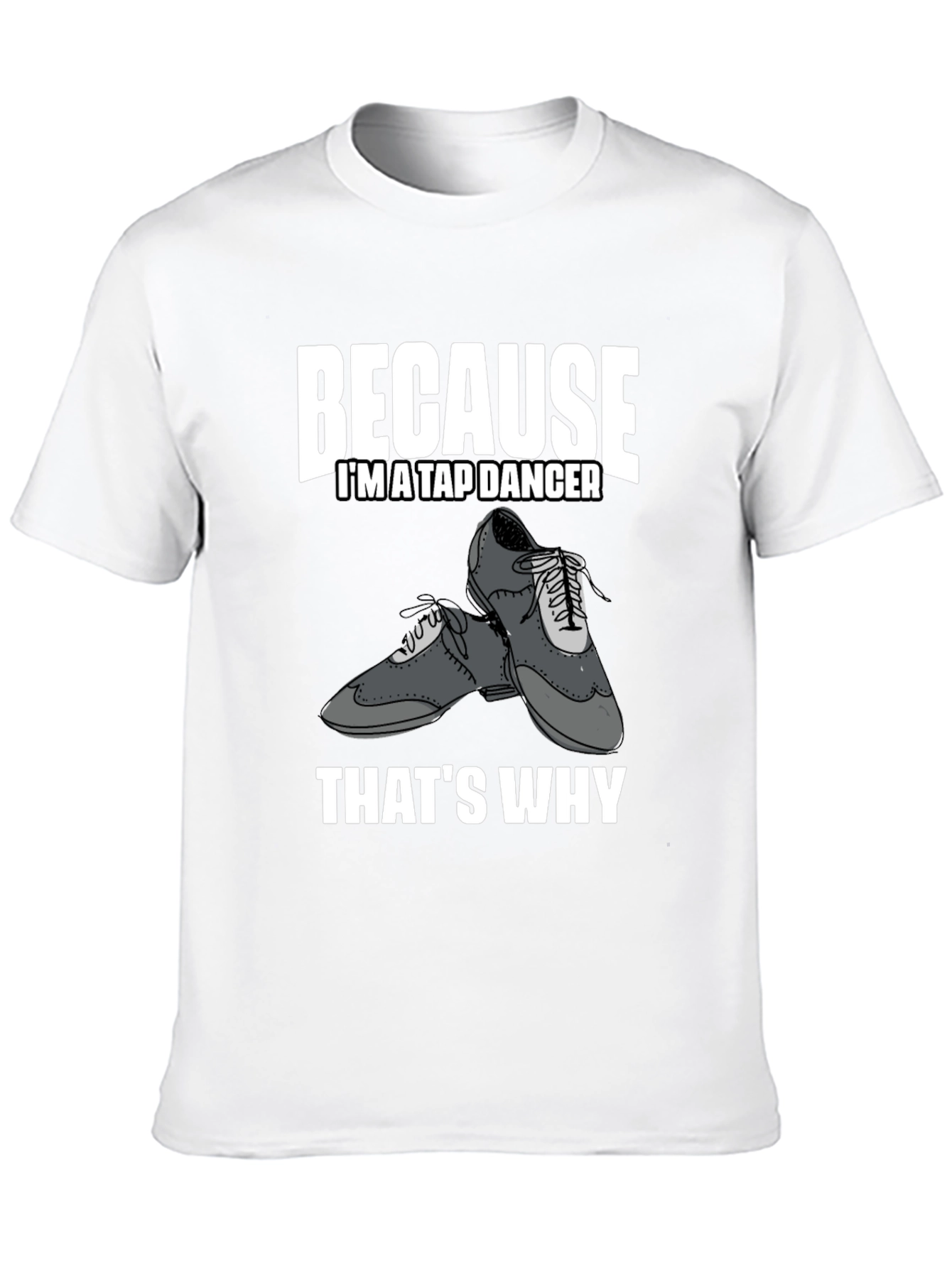 Tap Dancer Graphic Tee - Black Cotton T-Shirt