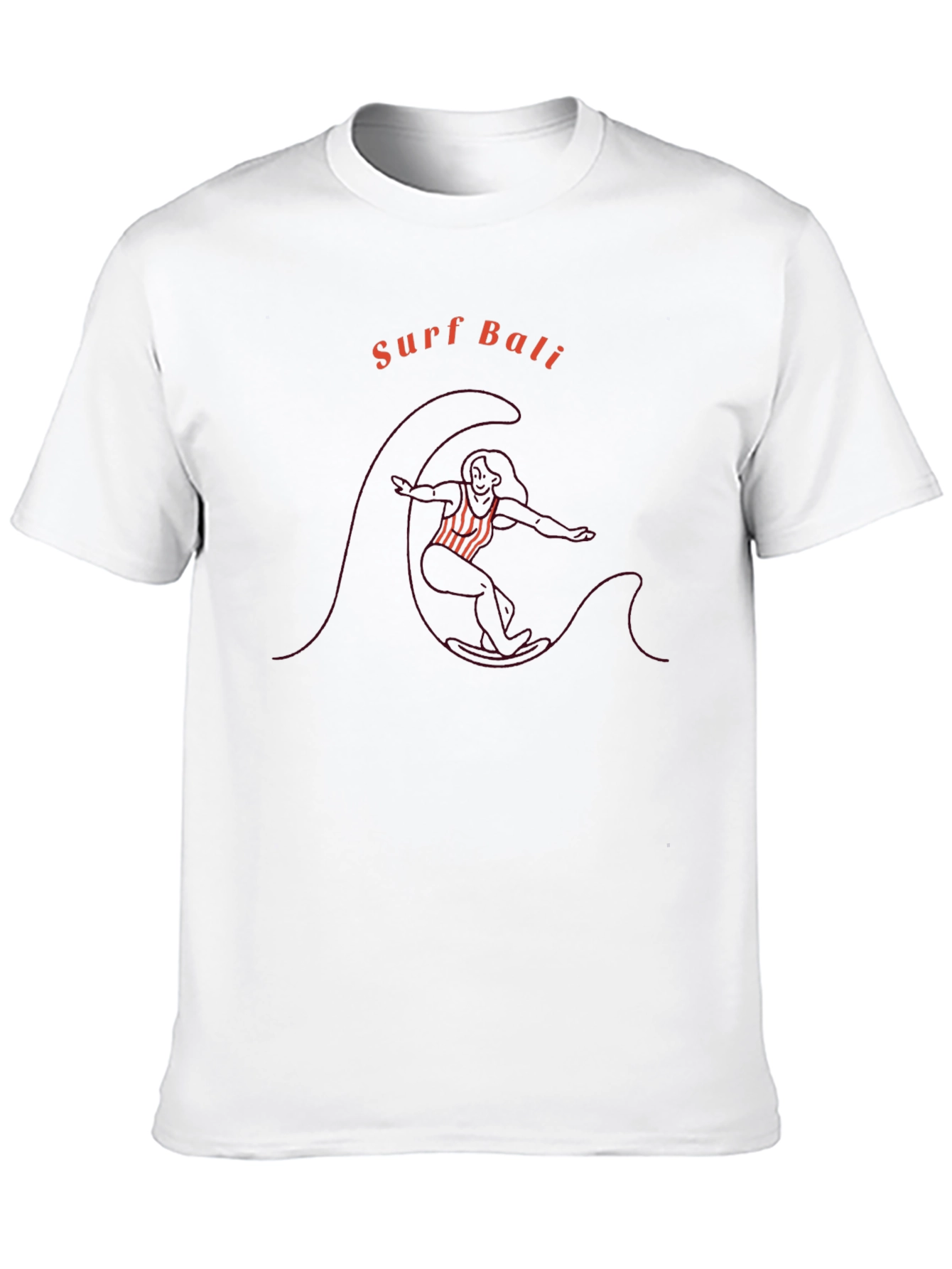 Surf Bali Graphic Tee - Black Cotton