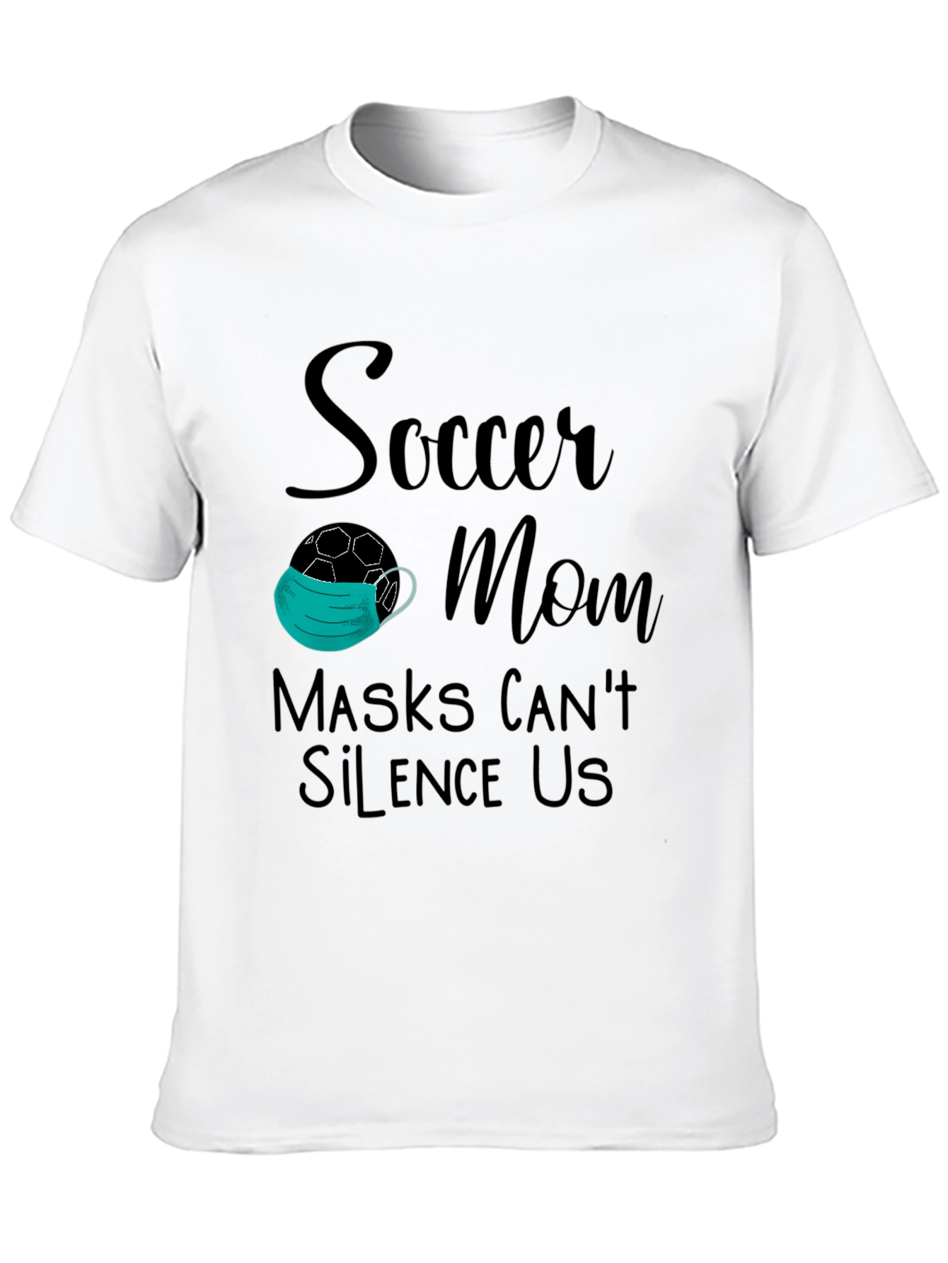 Soccer Mom Masks Cant Silence Us T-Shirt