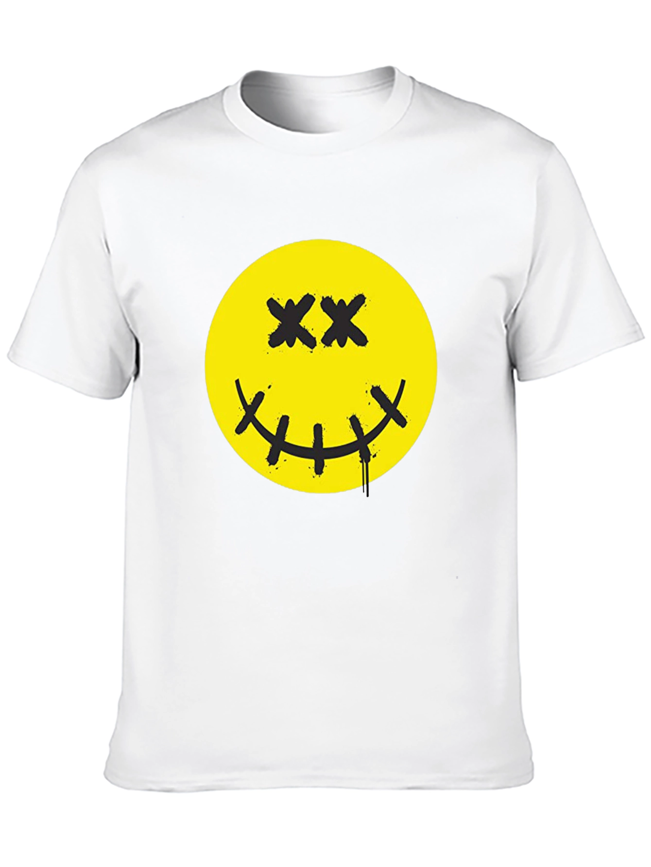 Smiley Face Graphic Print T-Shirt