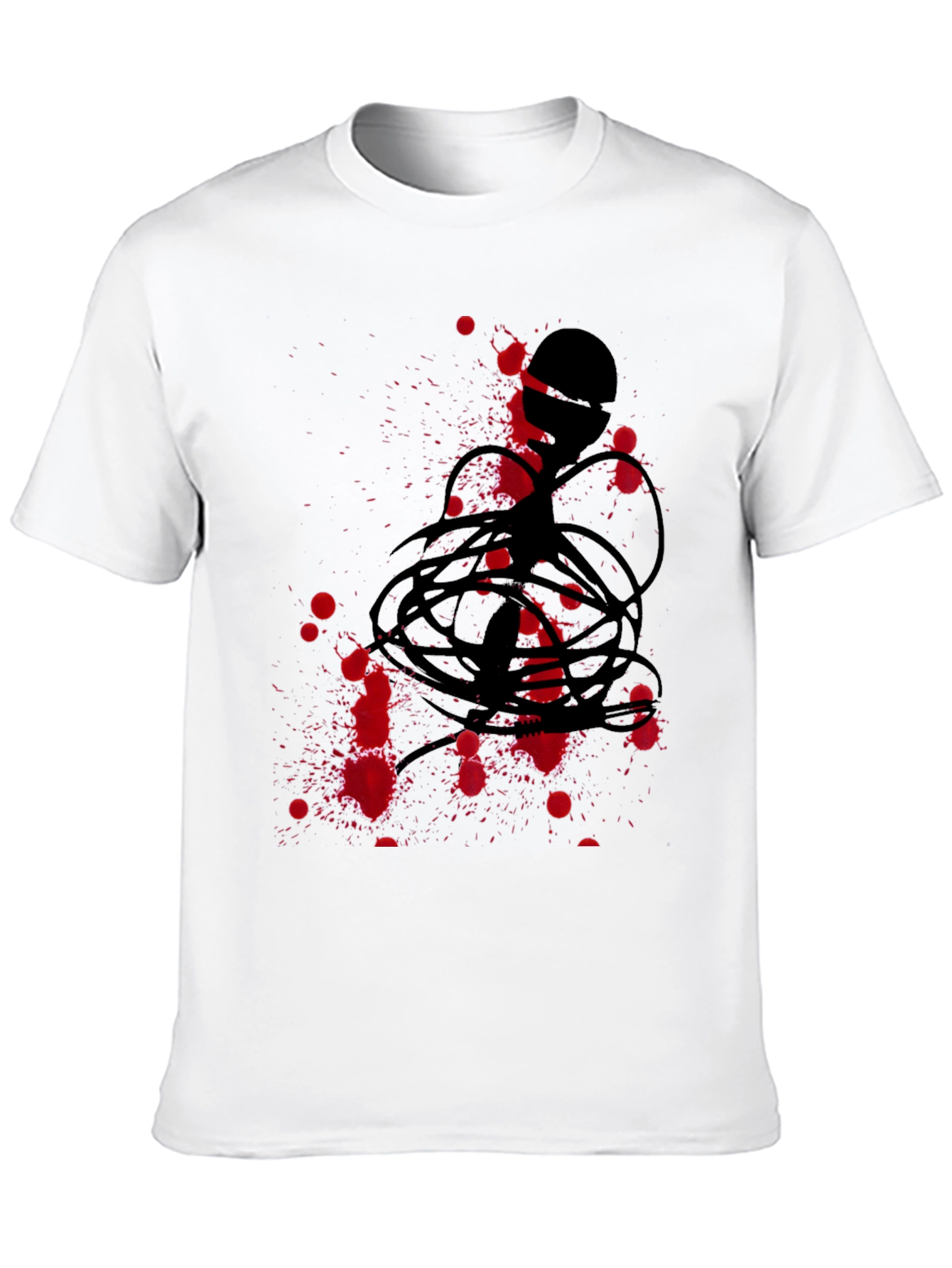Abstract Graphic Tee - Black