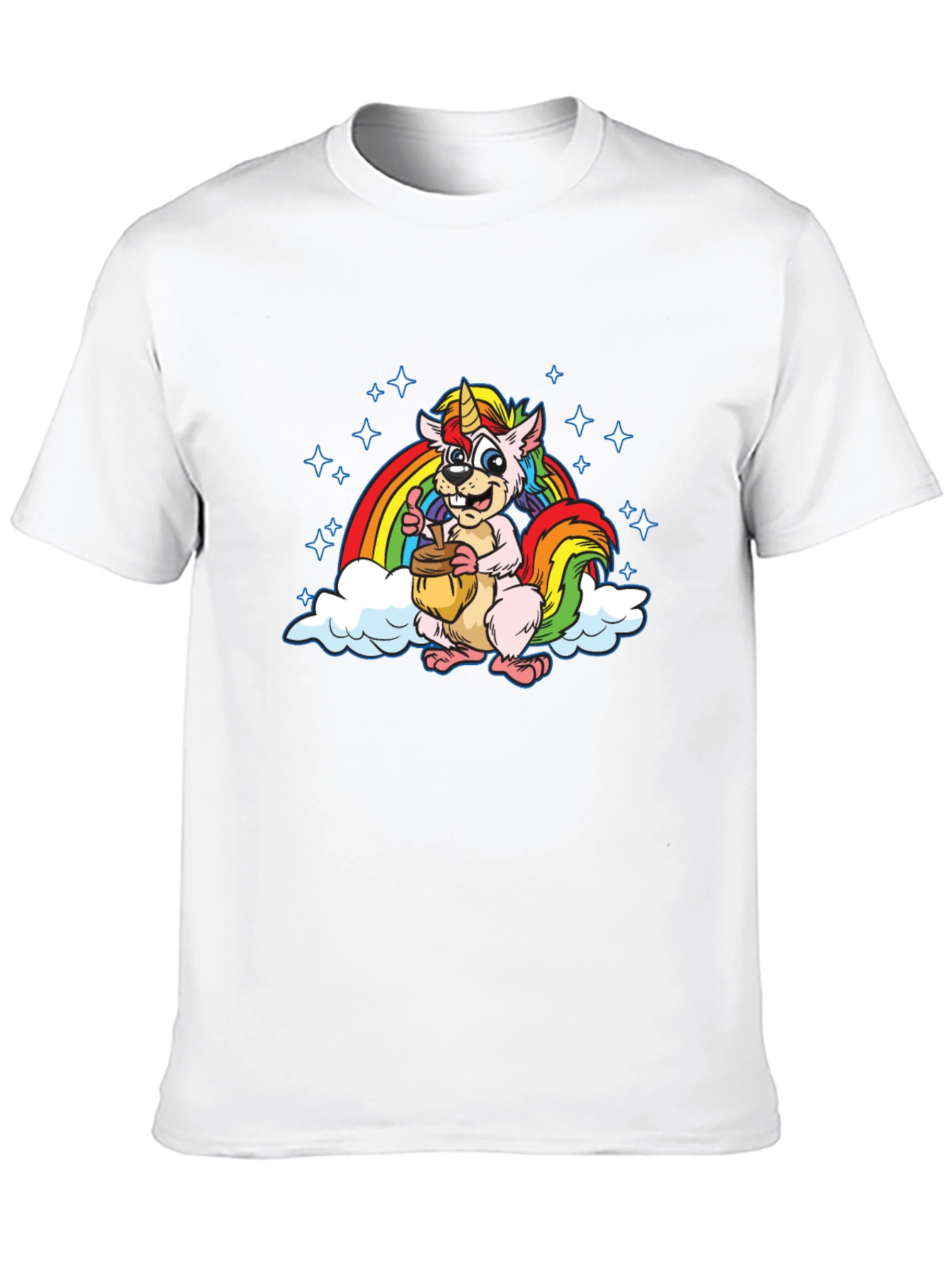 Unicorn Squirrel Rainbow T-Shirt