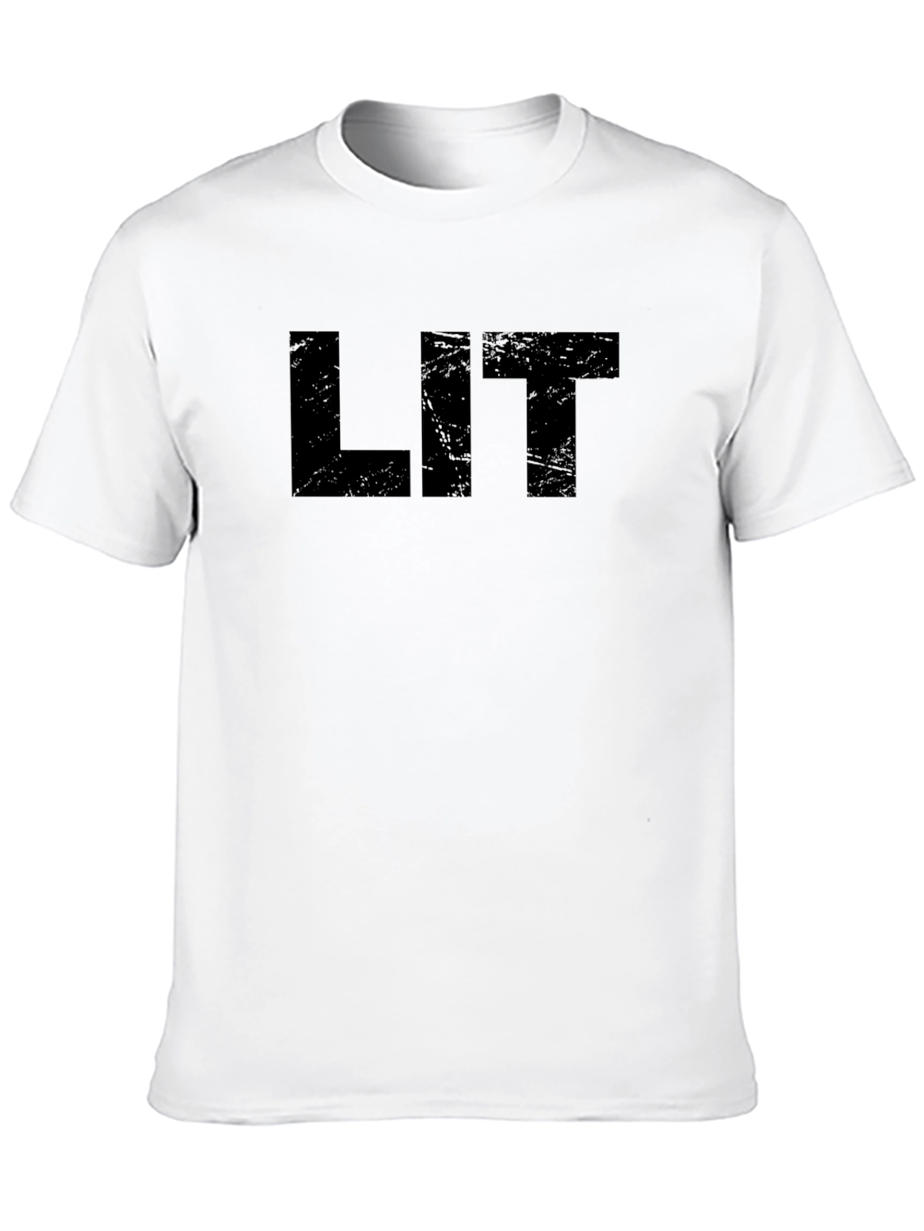 Bold Black LIT Graphic T-Shirt