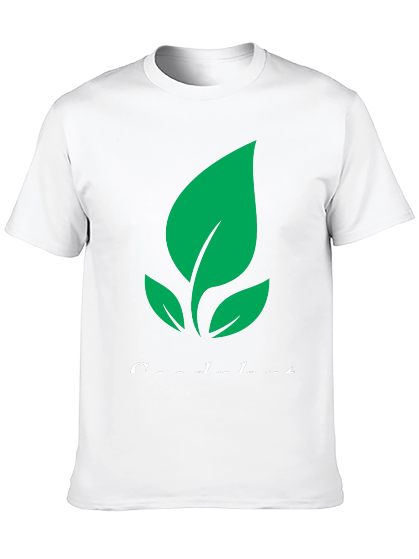 Eco-Friendly Plant Graphic Tee - Black