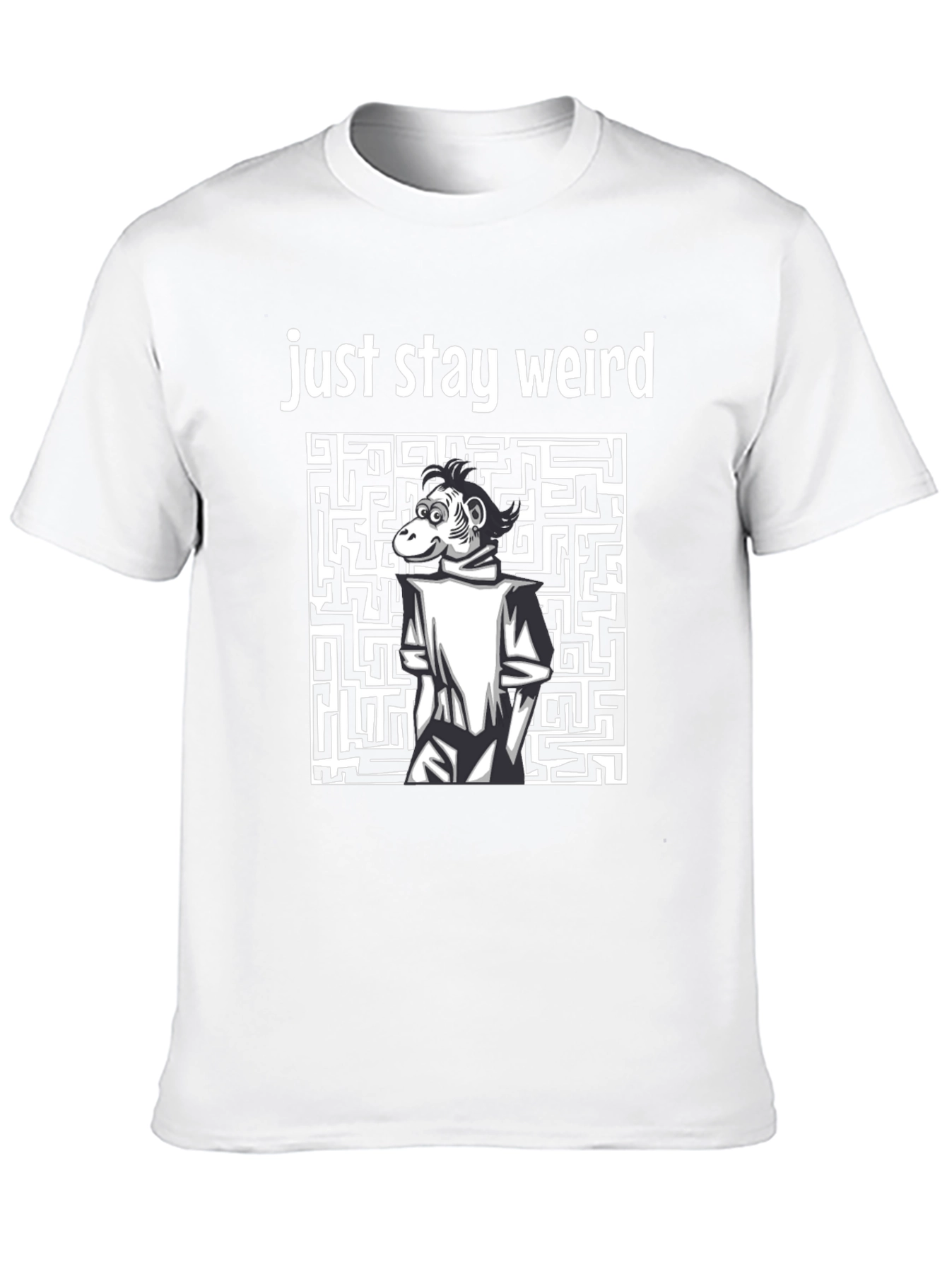 Stay Weird Monkey Graphic T-Shirt