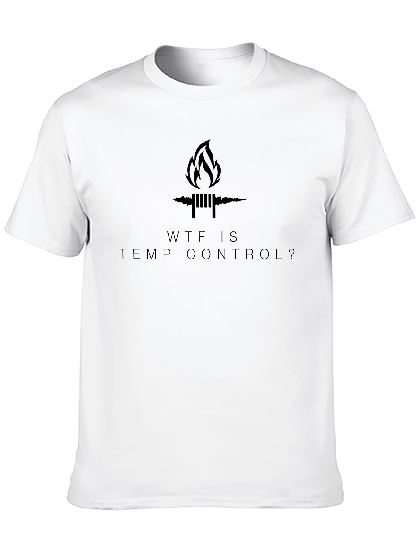 WTF is Temp Control? Black Cotton T-Shirt