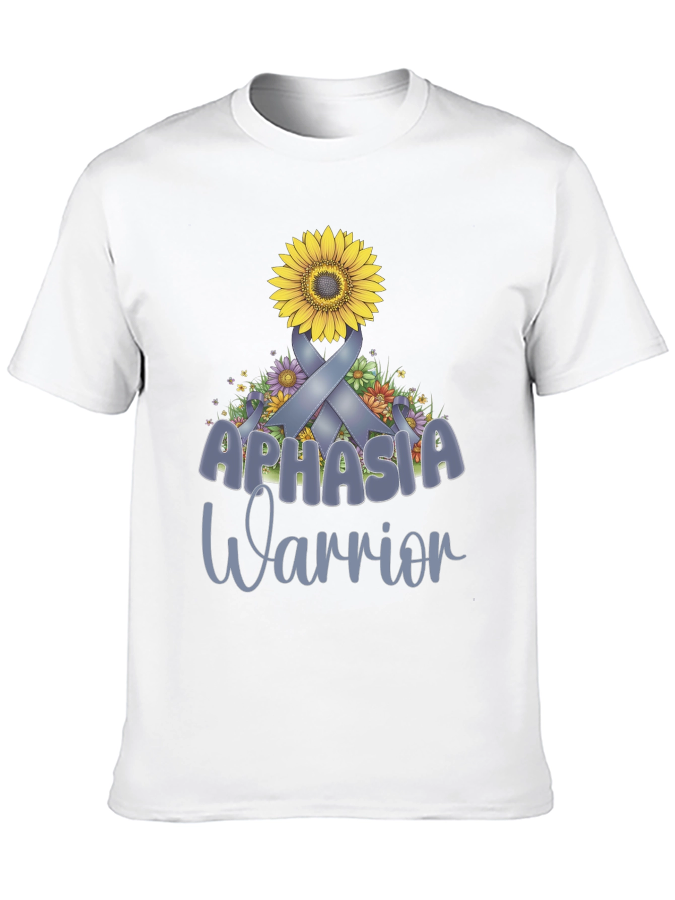 Aphasia Warrior Ribbon Sunflower T-Shirt