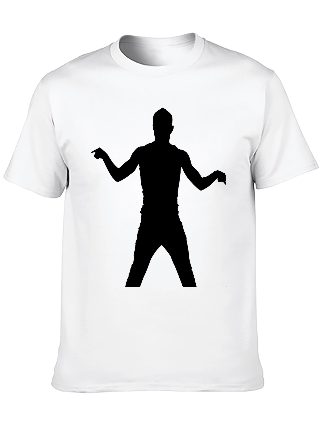 Cool Black T-Shirt with Silhouette Design