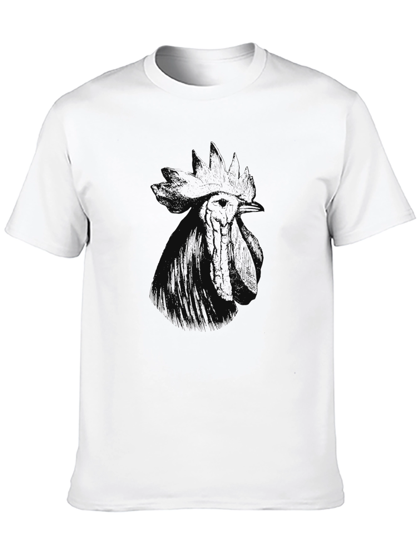 Black Rooster Graphic Print Tee