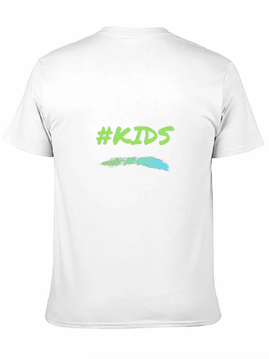 #KIDS Graphic Print Black T-Shirt - Modern Style