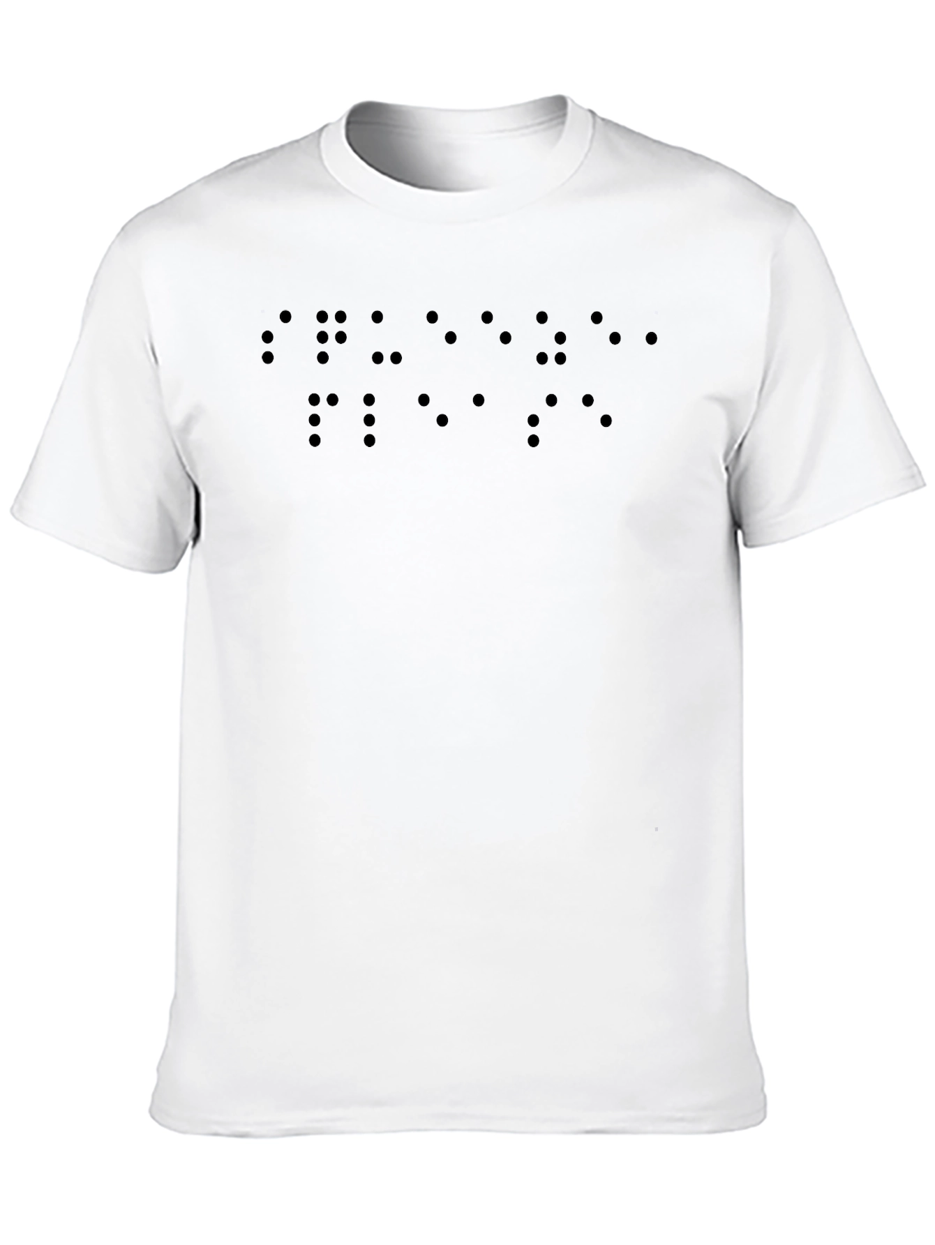 Black Braille Graphic T-Shirt - Unisex Casual Wear