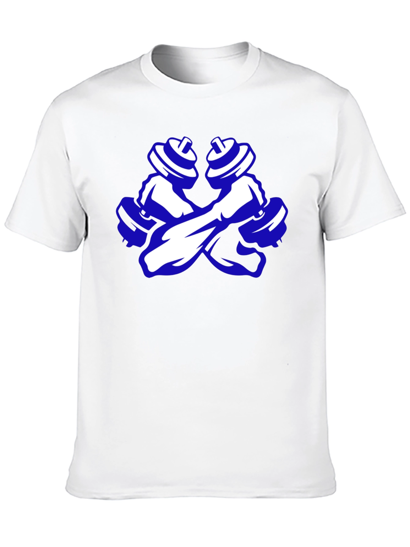 Workout Ready Tee - Crossed Dumbbell Design