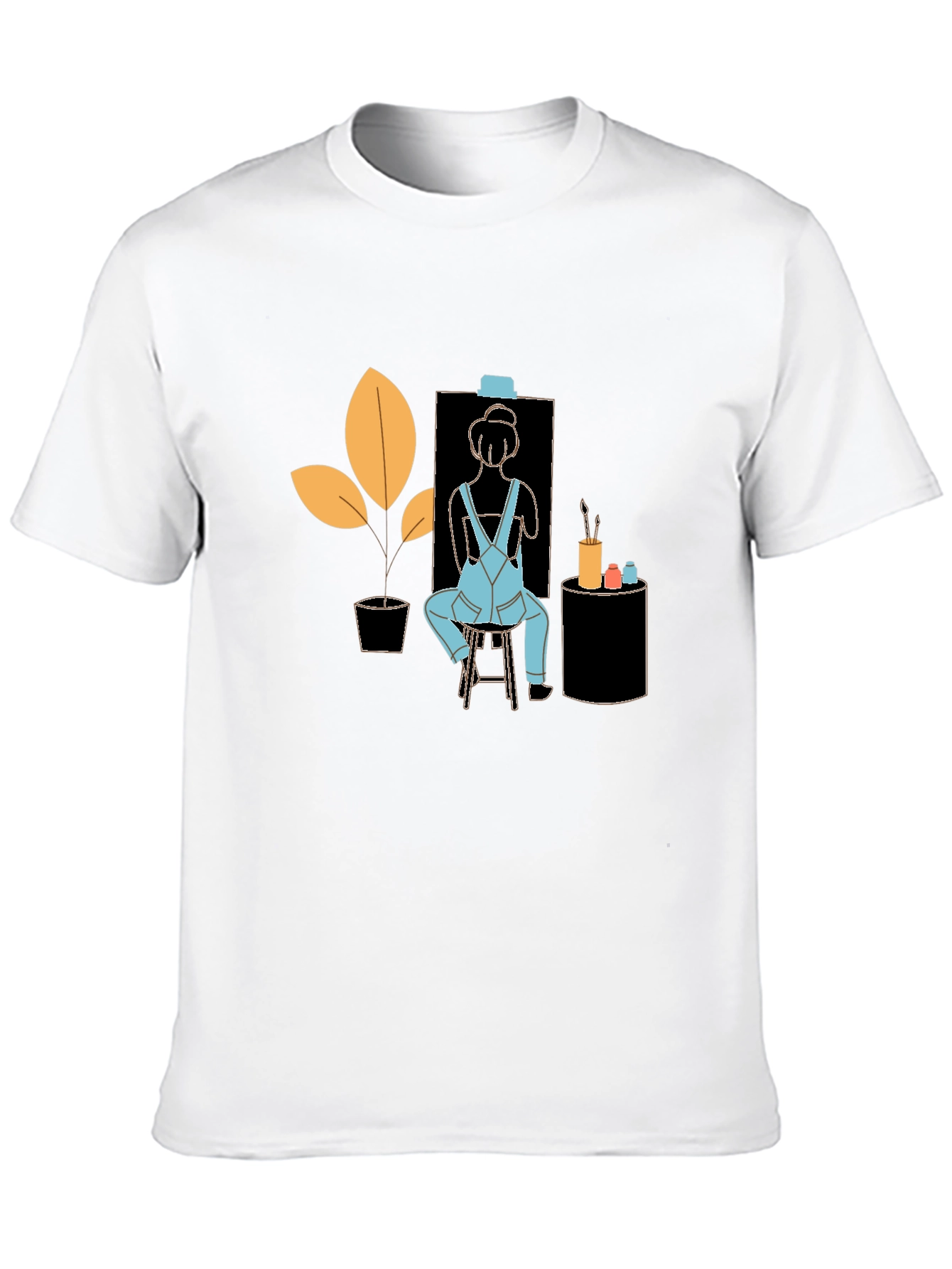 Artist Tee: Quirky Painter Graphic T-Shirt