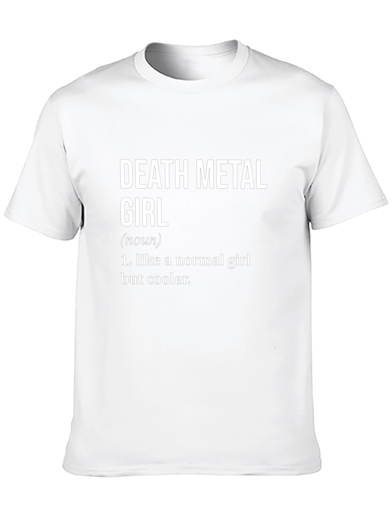 Death Metal Girl Definition T-Shirt - Cool & Edgy
