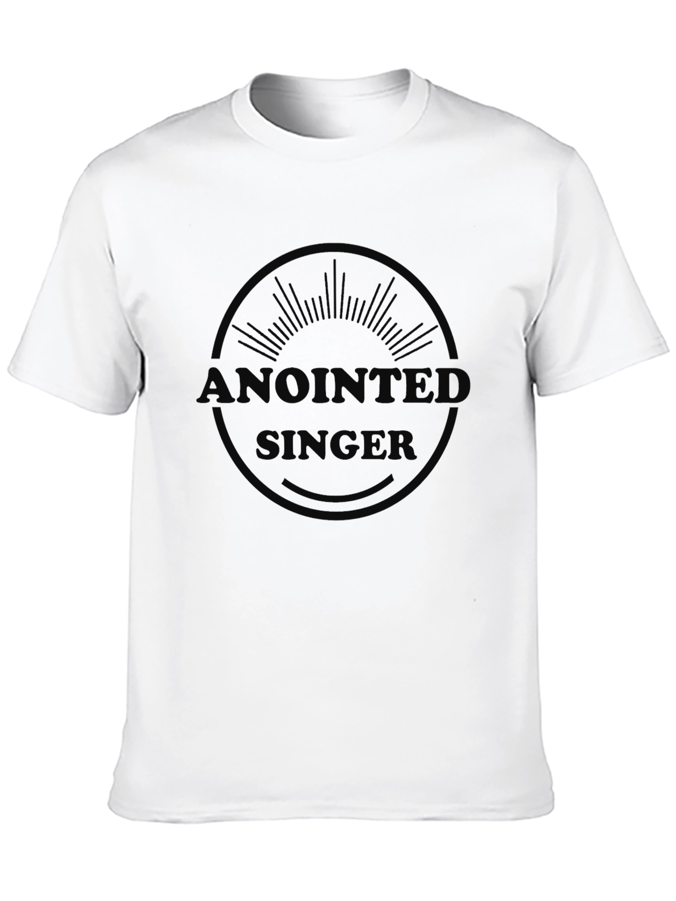 Anointed Singer Black Graphic Tee