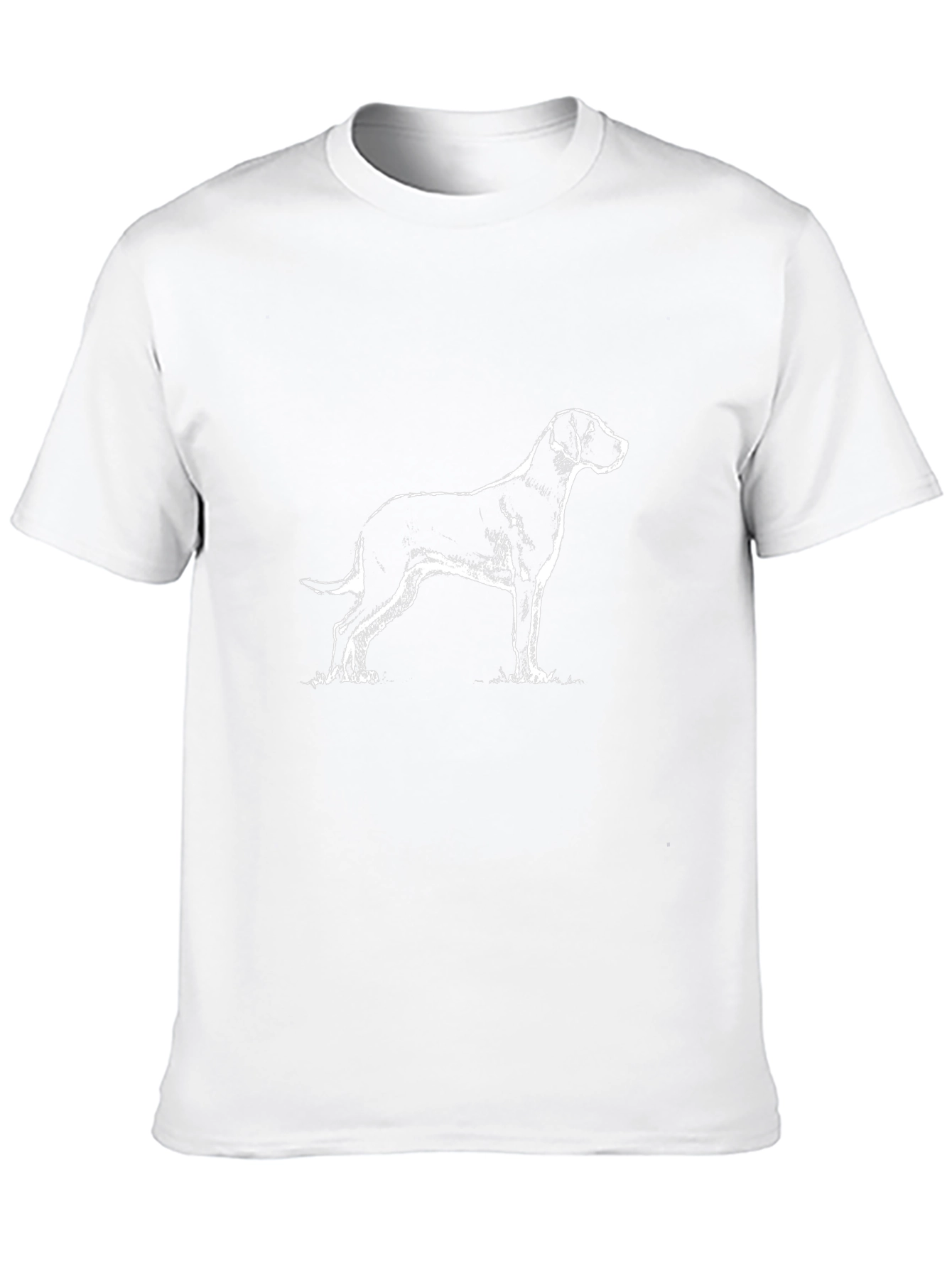 Dog Sketch Black T-Shirt