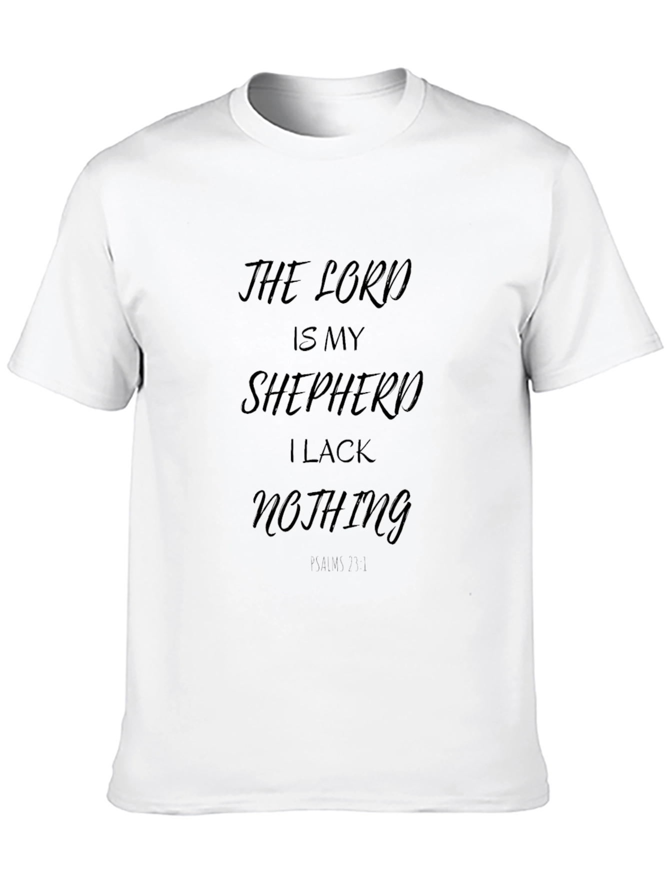 The Lord is My Shepherd Black T-Shirt