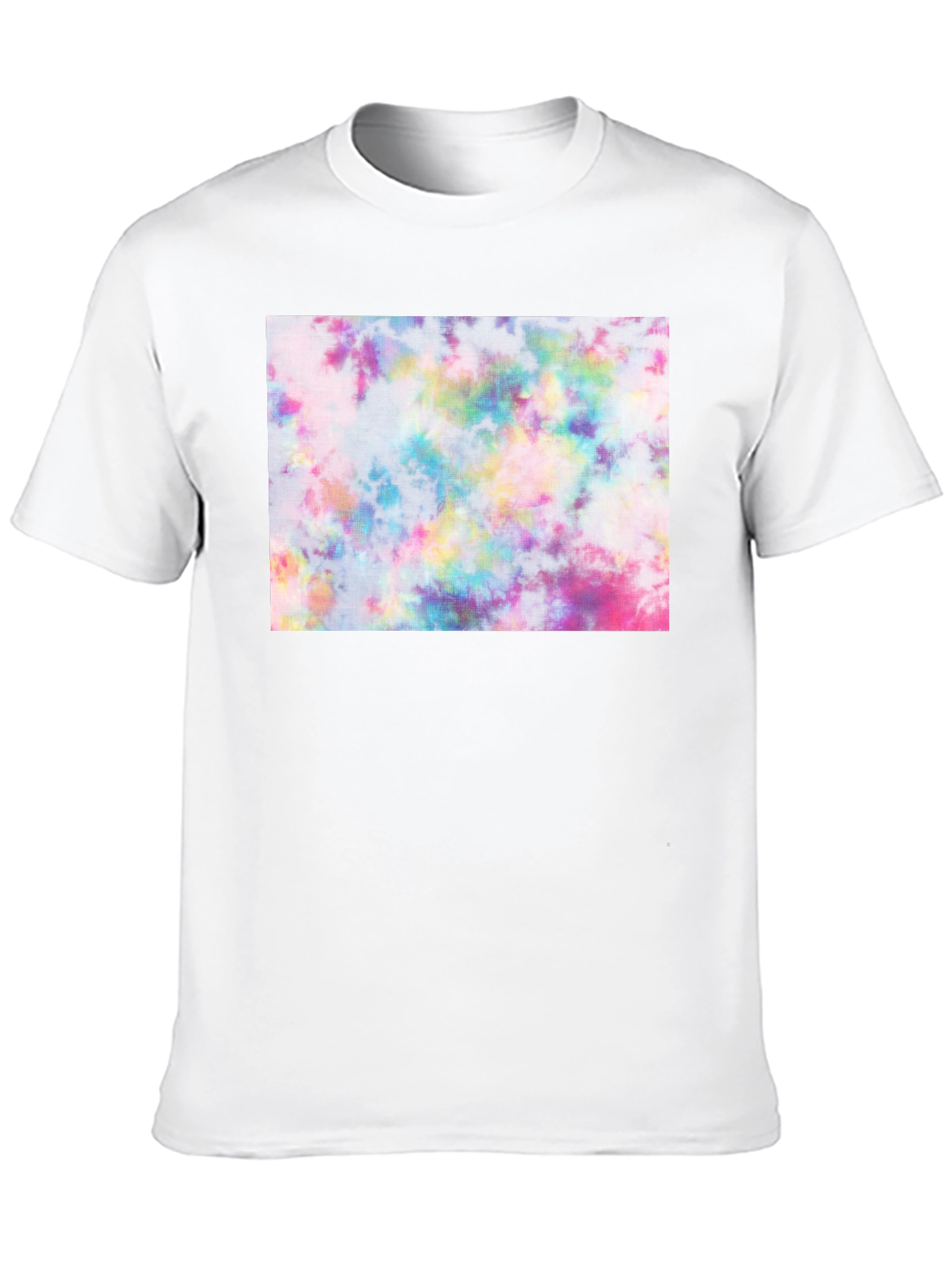 Tie-Dye Graphic Tee - Black Casual T-Shirt