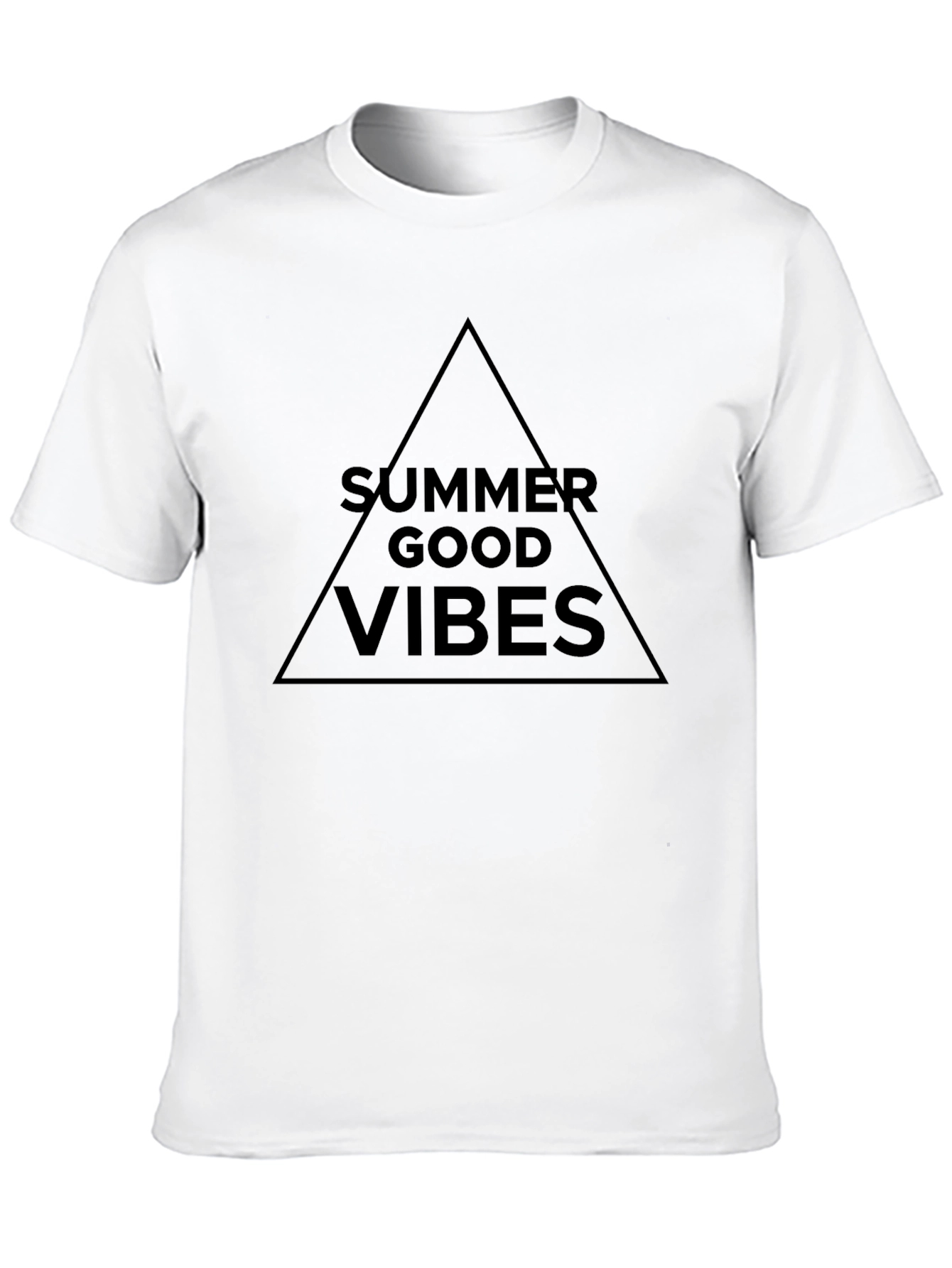 Summer Good Vibes Black Graphic Tee