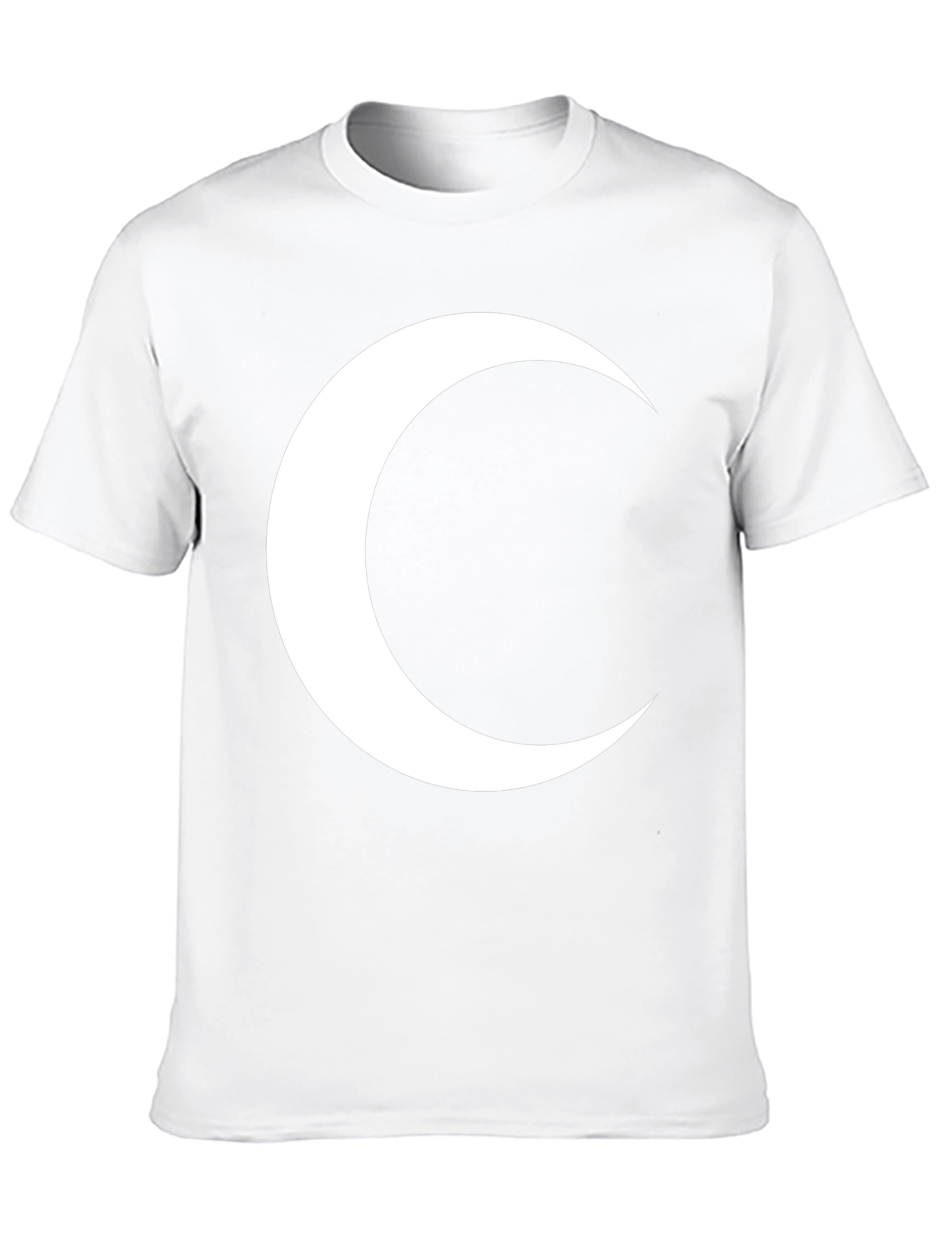 Crescent Moon Graphic T-Shirt - Modern Black Tee